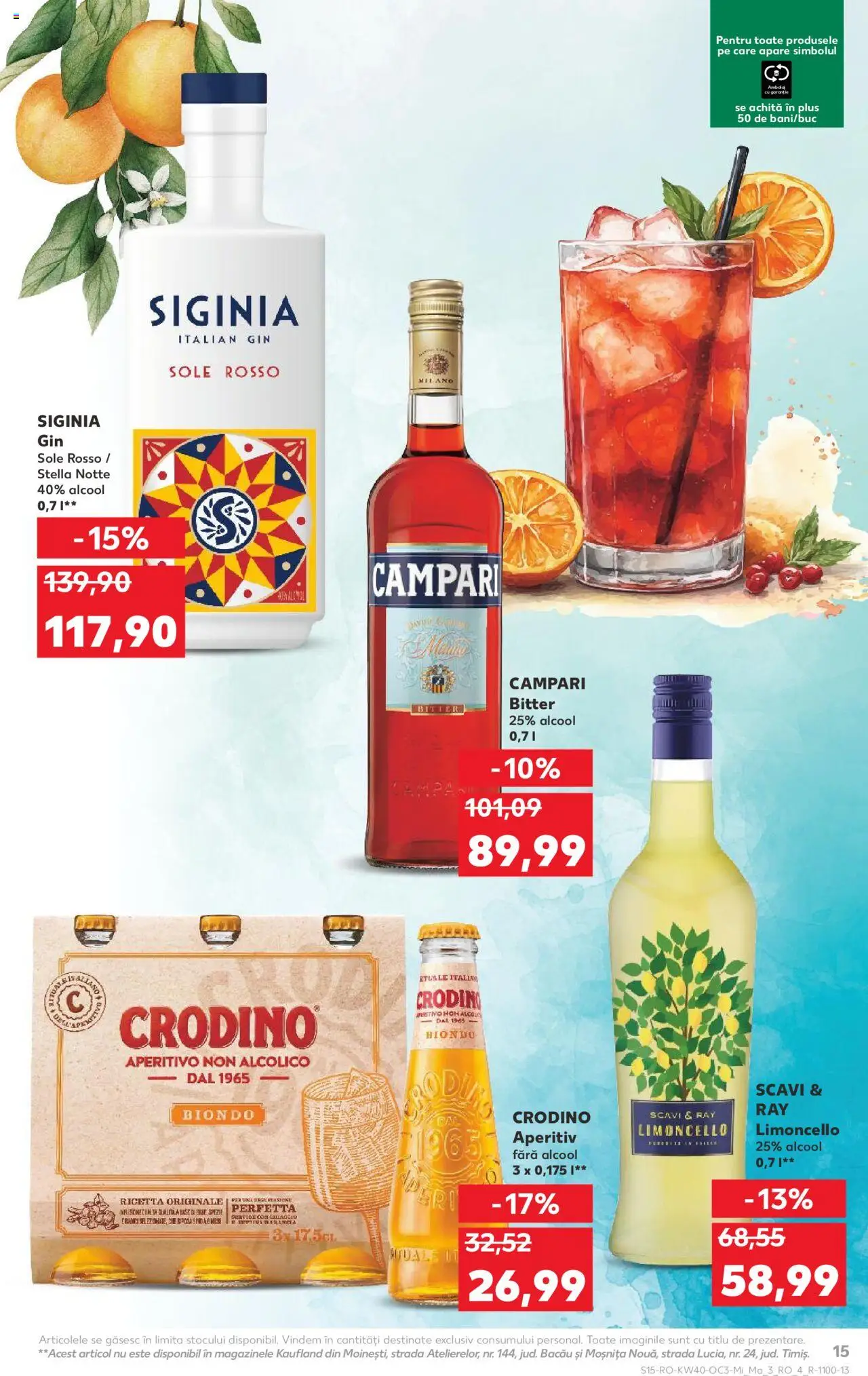 Noul catalog Kaufland – valabil de la 01.10.2025 | Pagină: 15 | Produse: Gin