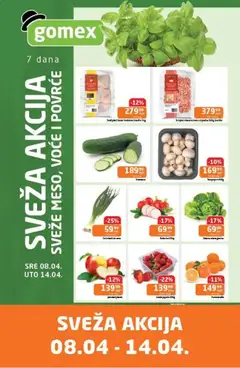 Gomex katalog Sveža akcija - pregled Gomex kataloga - važi od 08.04.2026