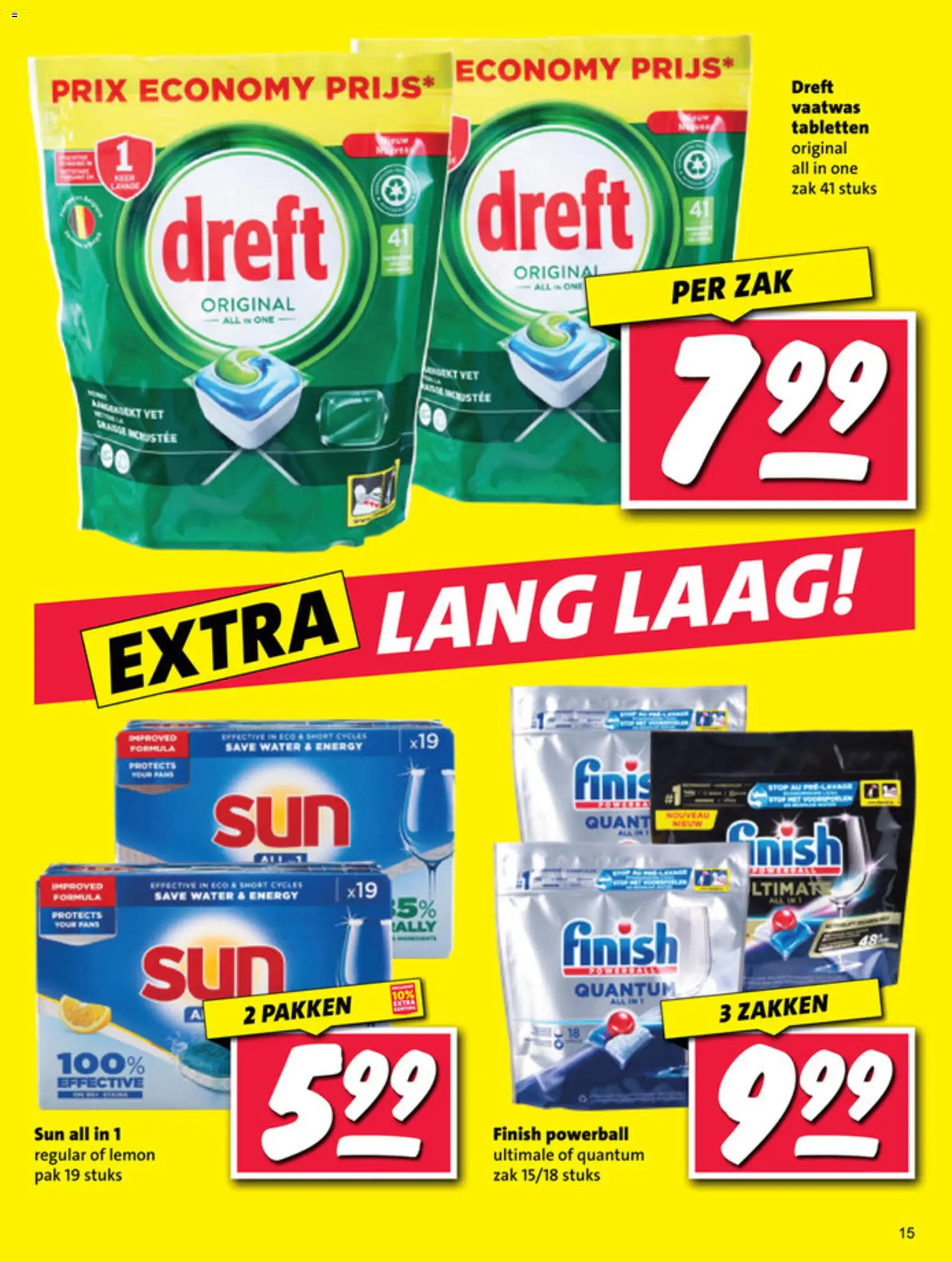 {H1} | Pagina: 15 | Producten: Vaatwas tabletten, Zak, Festék