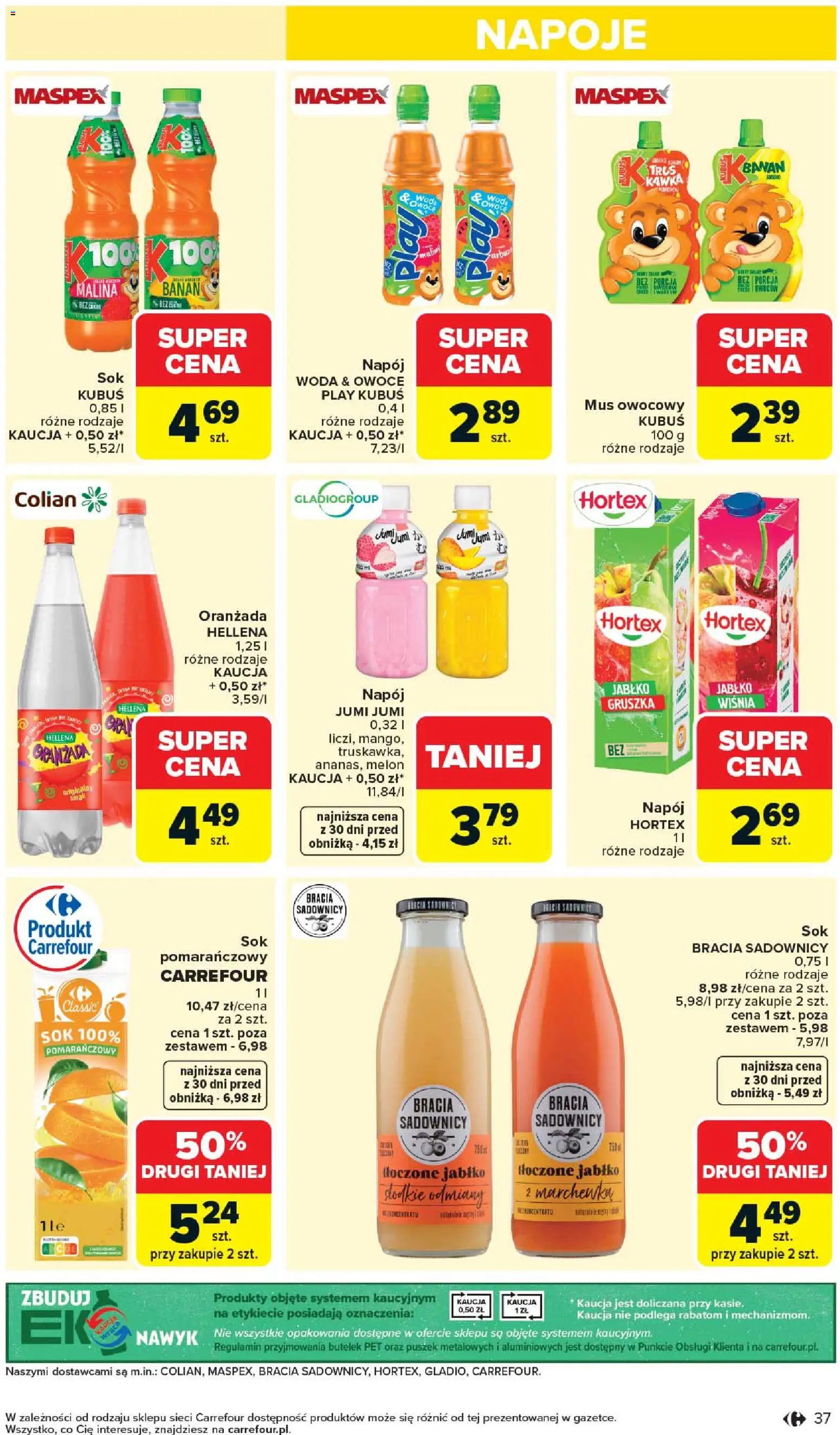Carrefour gazetka od 20.04.2026 | Strona: 39 | Produkty: Melon, Napoje, Woda, Owoce