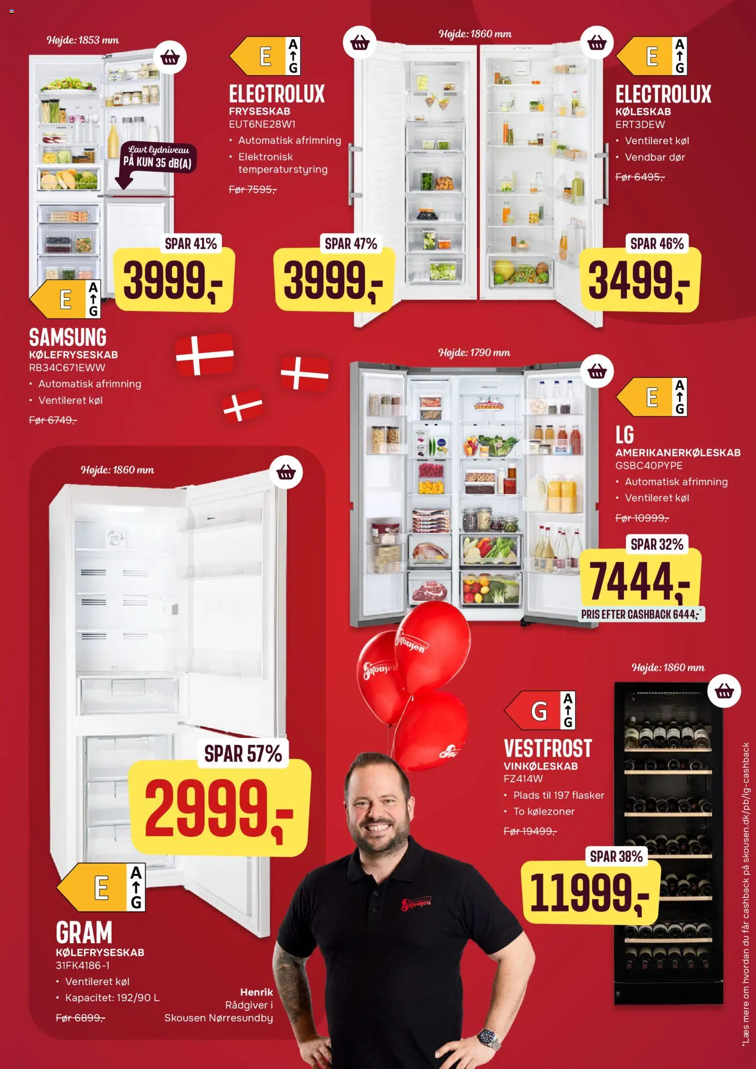 Skousen tilbudsavis – gyldig fra 23.02.2026 | Side: 5 | Produkter: Køleskab