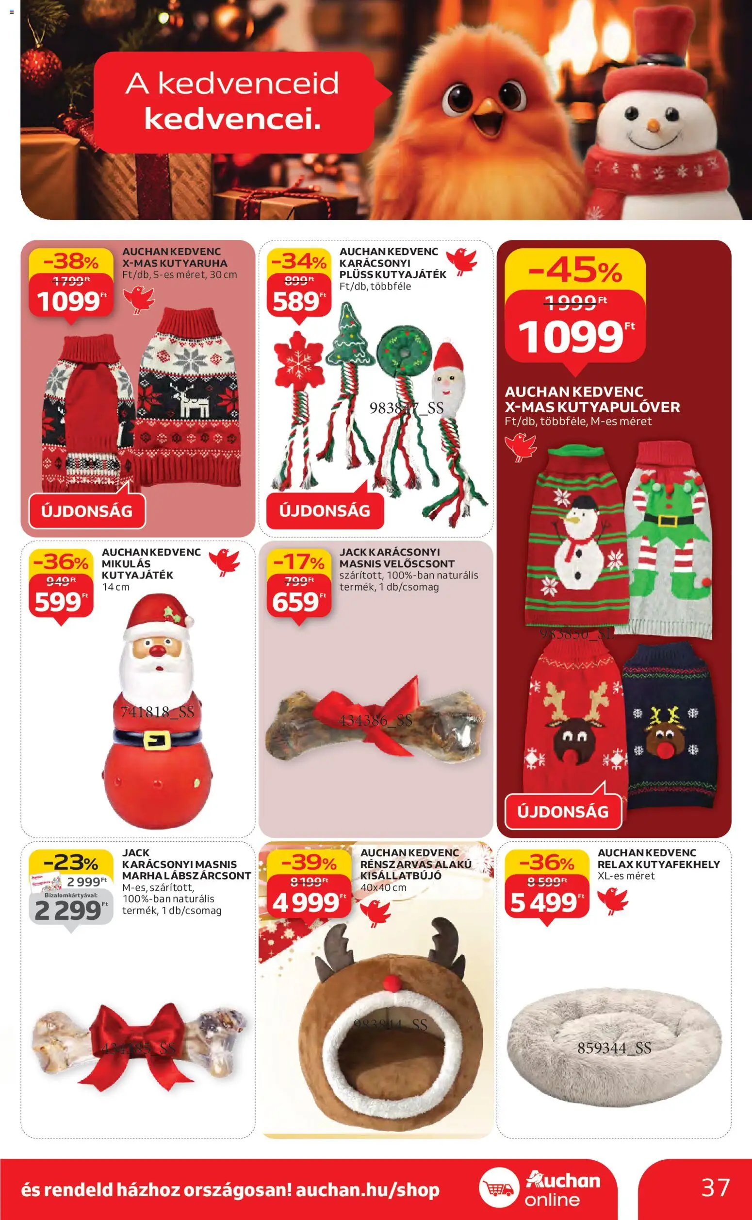 Auchan akciós ujság - amely érvényes a következő dátumtól: 13.11.2025 | Oldal: 37 | Termékek: Plüss