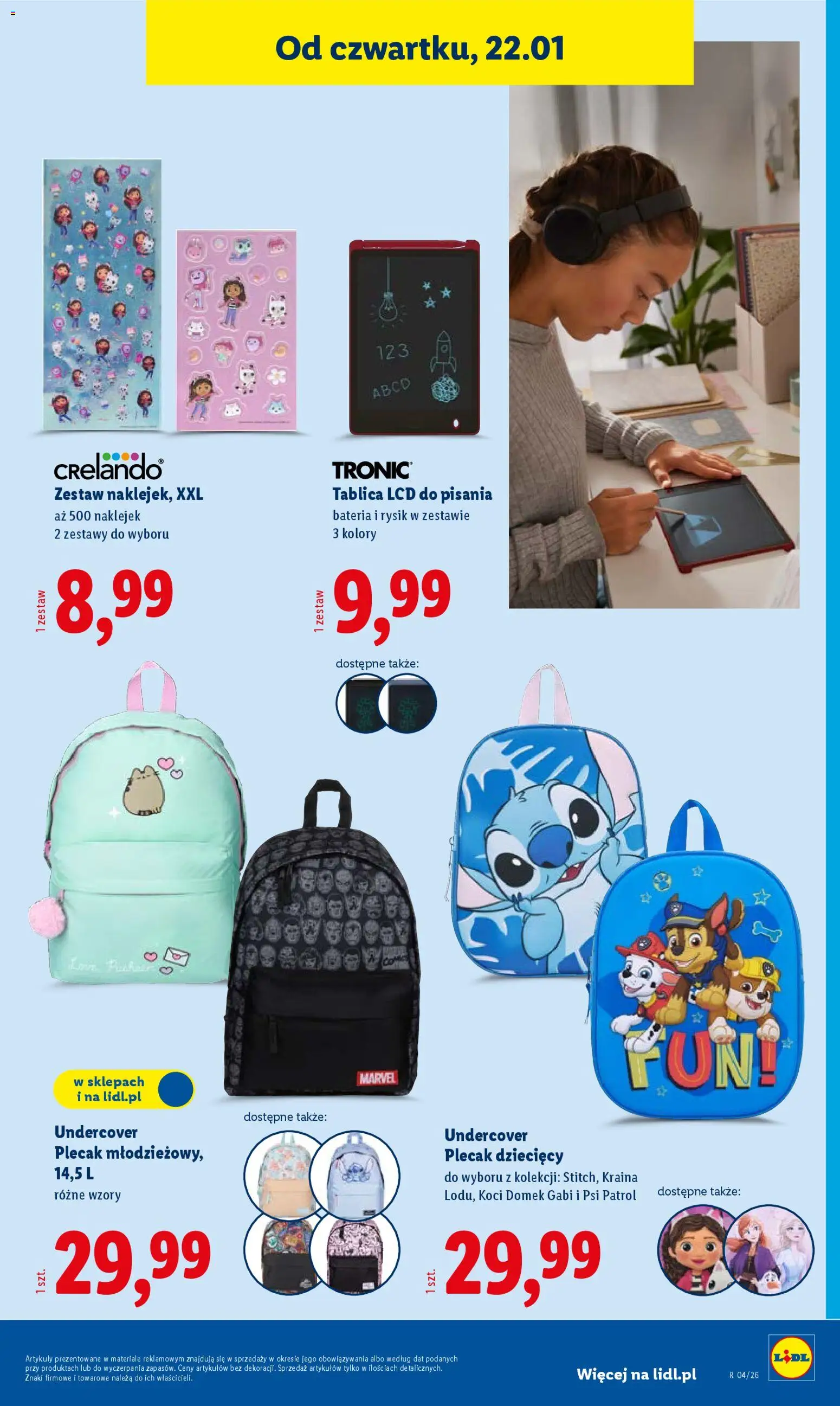 Lidl Katalog od 19.01.2026 | Strona: 23 | Produkty: Plecak, Bateria