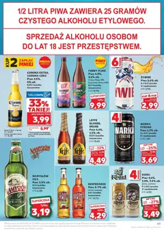 Pogląd oferty "Kaufland gazetka" - ważna od 29.10.2025 | Strona: 49 | Produkty: Karta, Leżak, Warka, Piwo