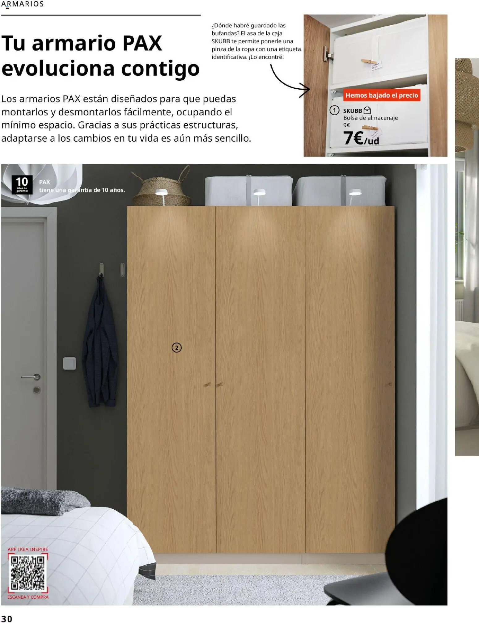 Catálogo IKEA Dormitorios │ válido desde el 01.02.2026 | Página: 30 | Productos: Té, Ropa, Armario, Caja