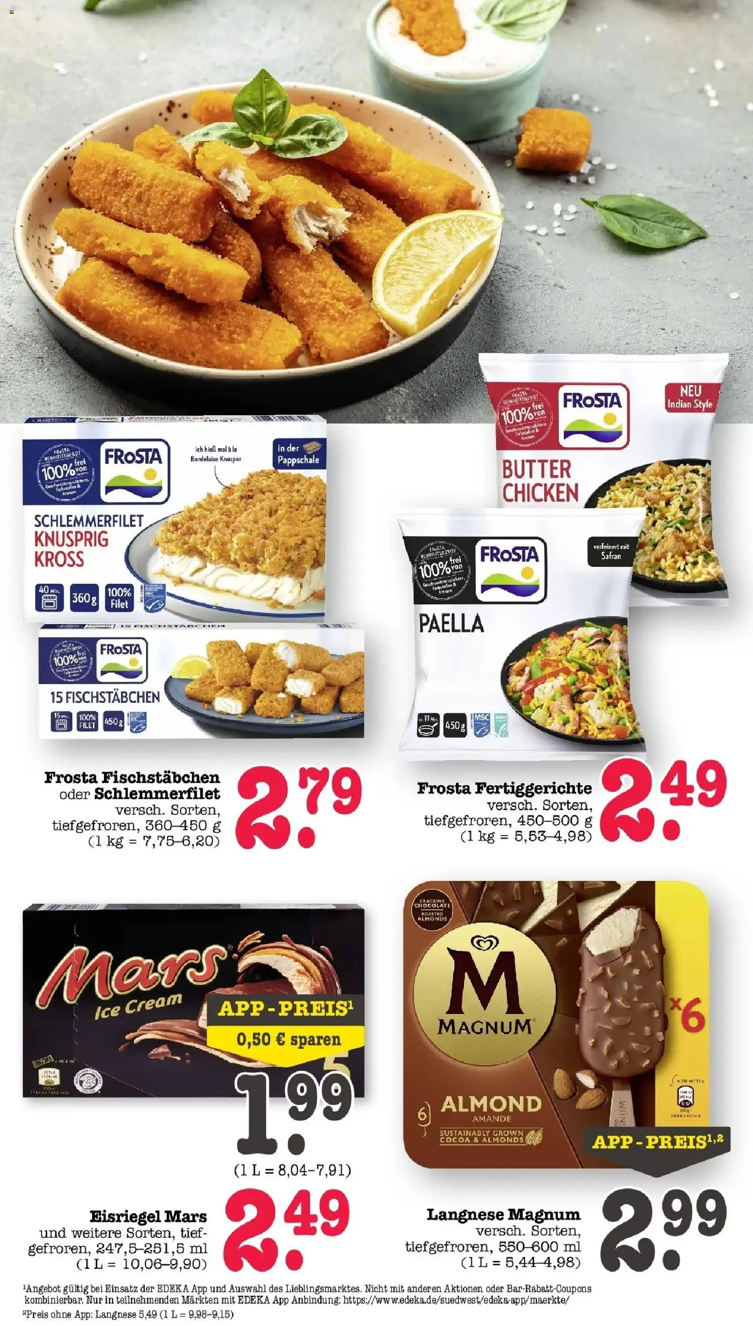 Edeka prospekt Wörth Am Rhein	 – gültig ab 05.04.2026 | Seite: 29 | Produkte: Langnese, Butter, Mars, Frosta