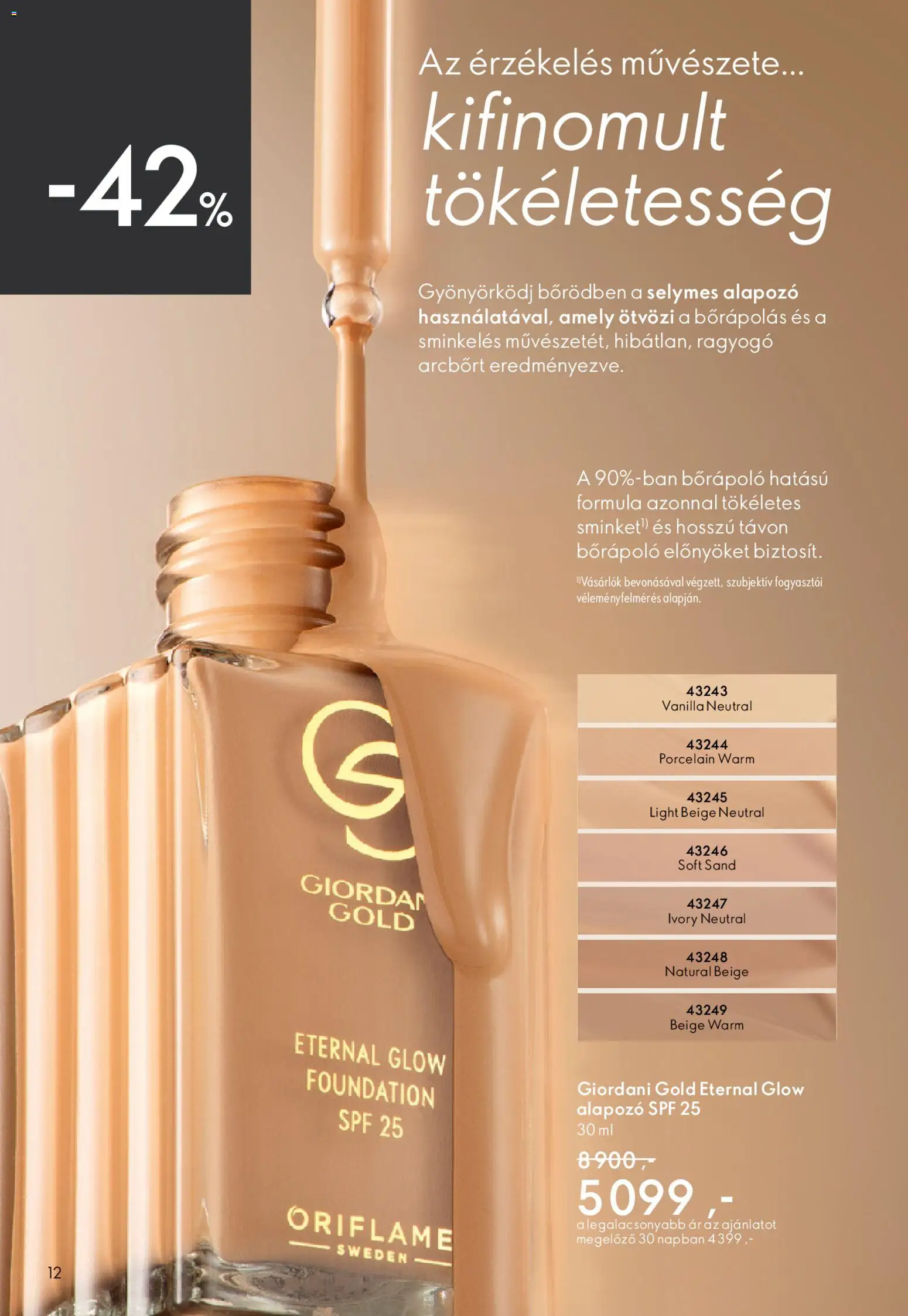 Oriflame akciós ujság - amely érvényes a következő dátumtól: 15.04.2026 | Oldal: 12 | Termékek: Alapozó