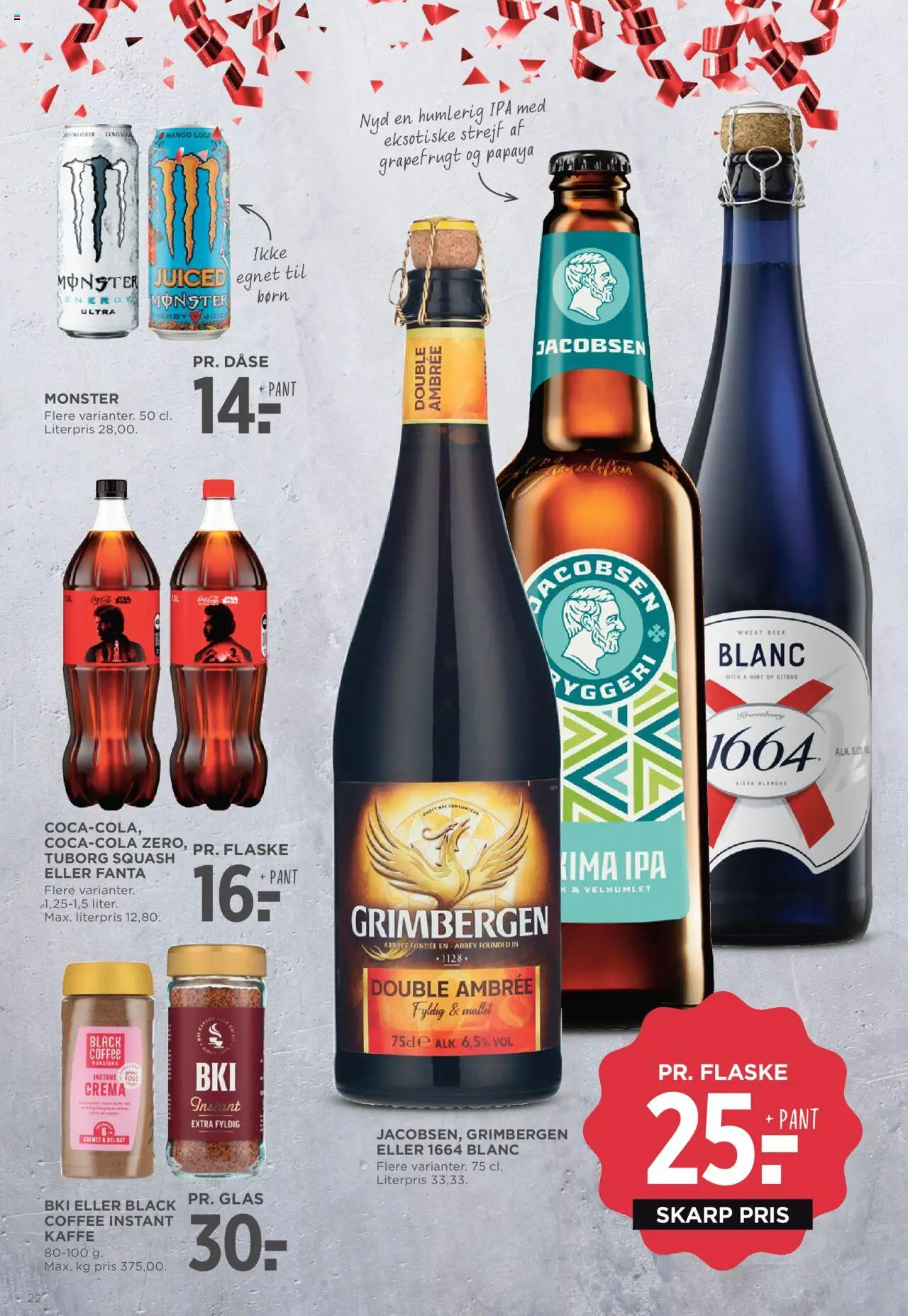 Meny tilbudsavis – gyldig fra 05.09.2025 | Side: 33 | Produkter: Kaffe, Juice, Fanta, Tuborg Squash