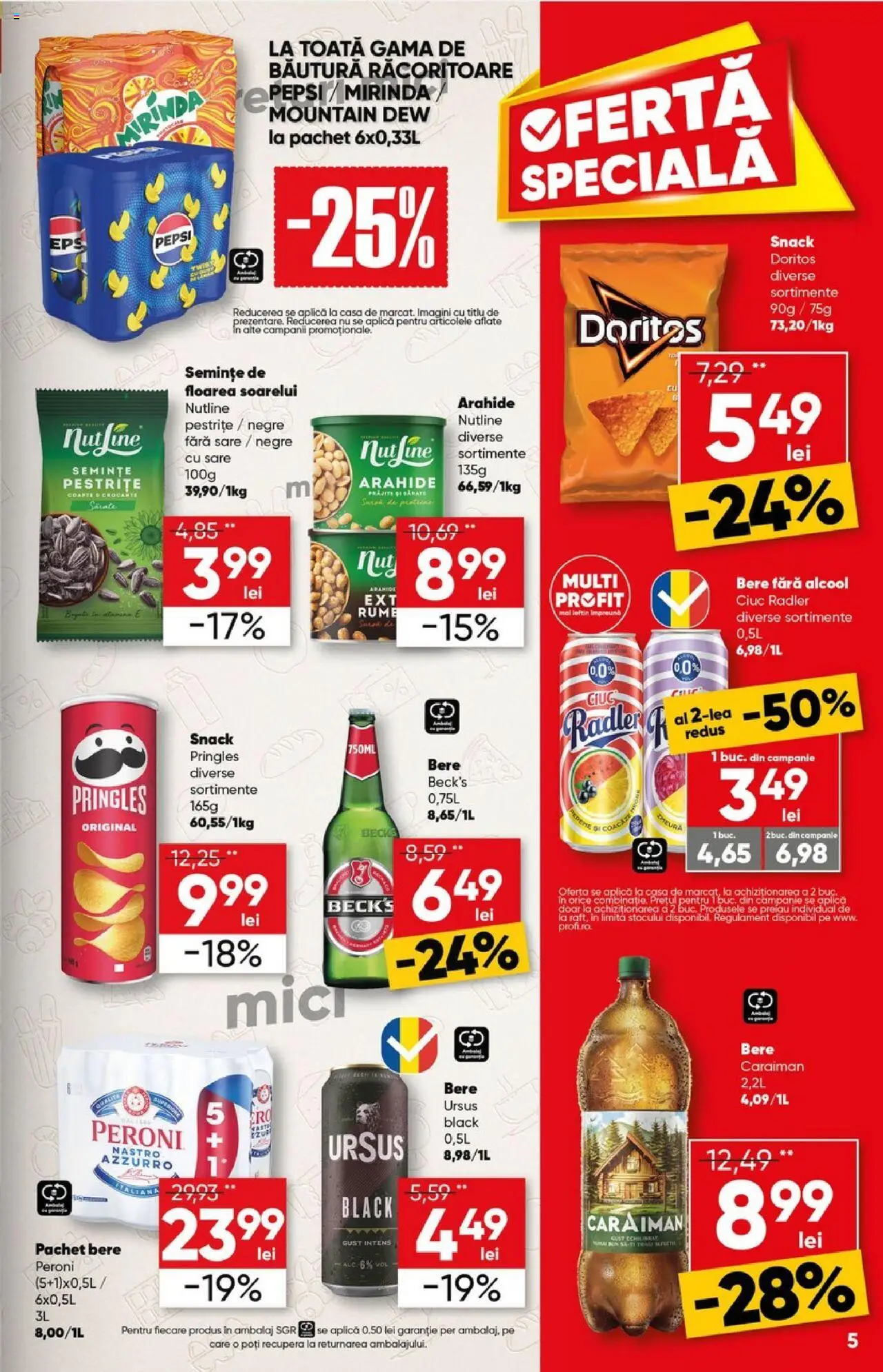 Catalog Profi Super – valabil de la 23.07.2025 | Pagină: 5 | Produse: Masaüstü kılıfı, Semințe, Bant, Sare