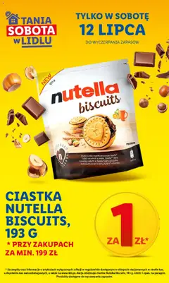 Lidl Gazetka od 10.07.2025 | Strona: 5 | Produkty: Nutella biscuits, Nutella, Ciastka