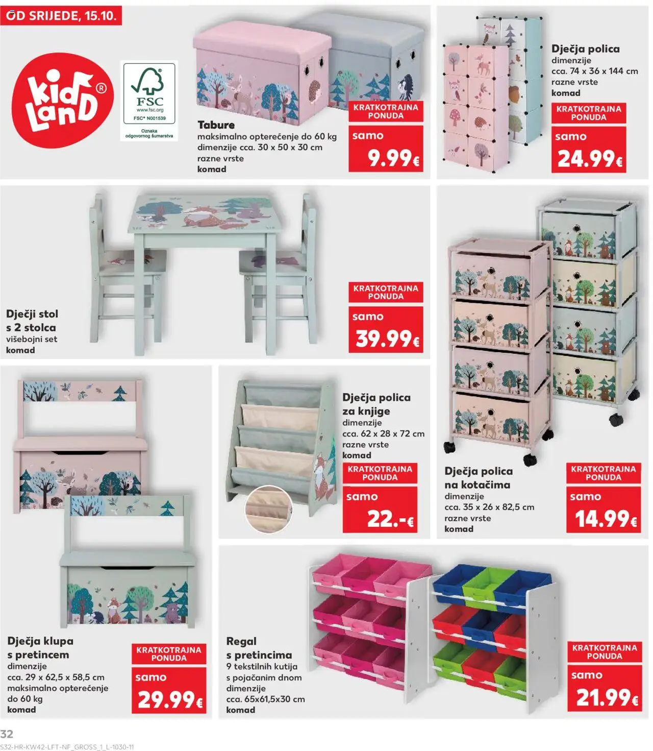 Kaufland katalog | vrijedi od 15.10.2025 | Stranica: 32 | Proizvodi: Polica, Kutija, Regal, Polica za knjige