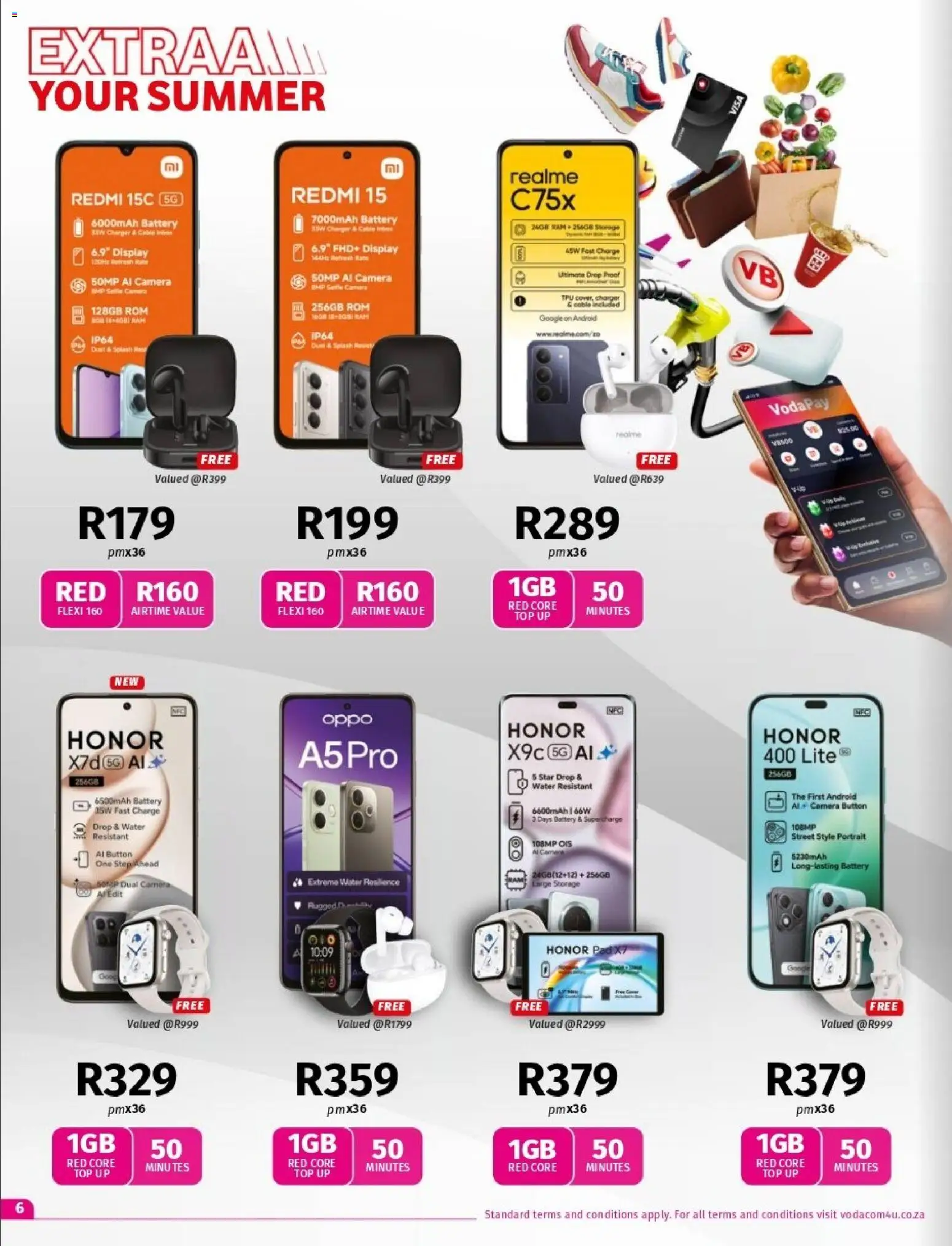 New Vodacom catalogue – valid from 07.11.2025 | Page: 6 | Products: Camera, Cable, Battery, Charger