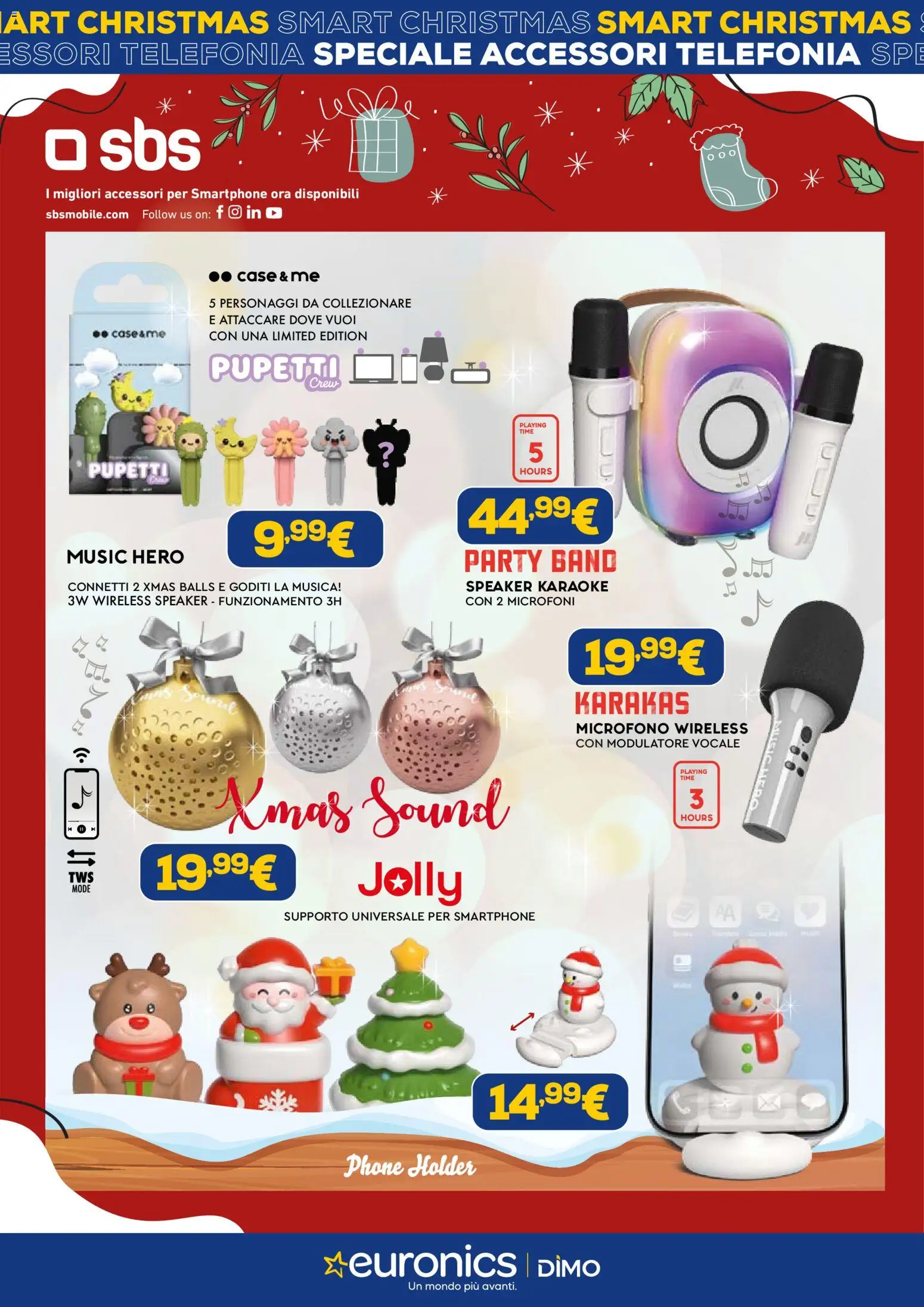 Volantino Euronics del 02.12.2025 | Pagina: 7 | Prodotti: Smartphone, Microfono, Speaker