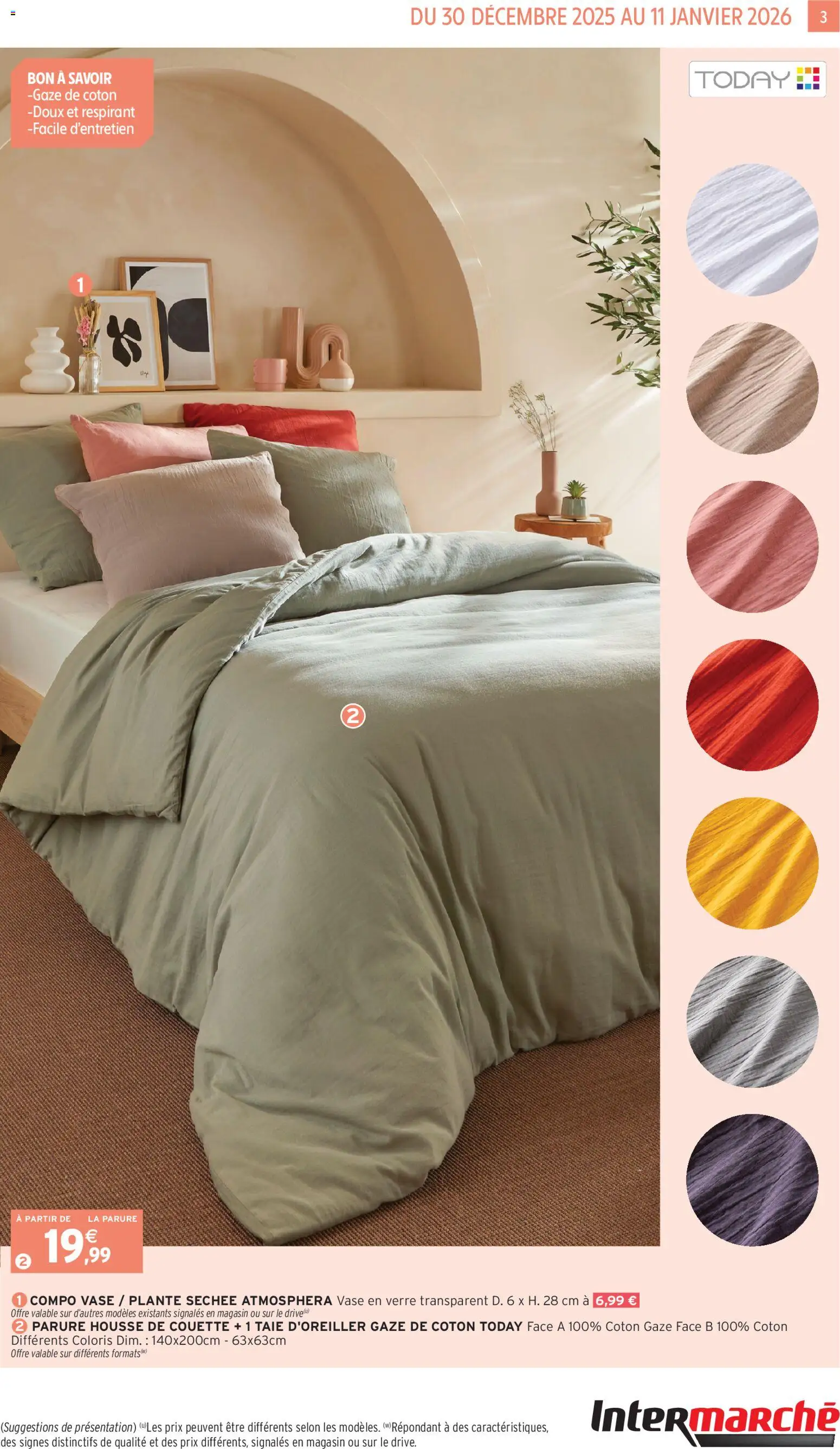 {H1} | Page: 3 | Produits: Taie d'oreiller, Coton, Housse de couette, Couette