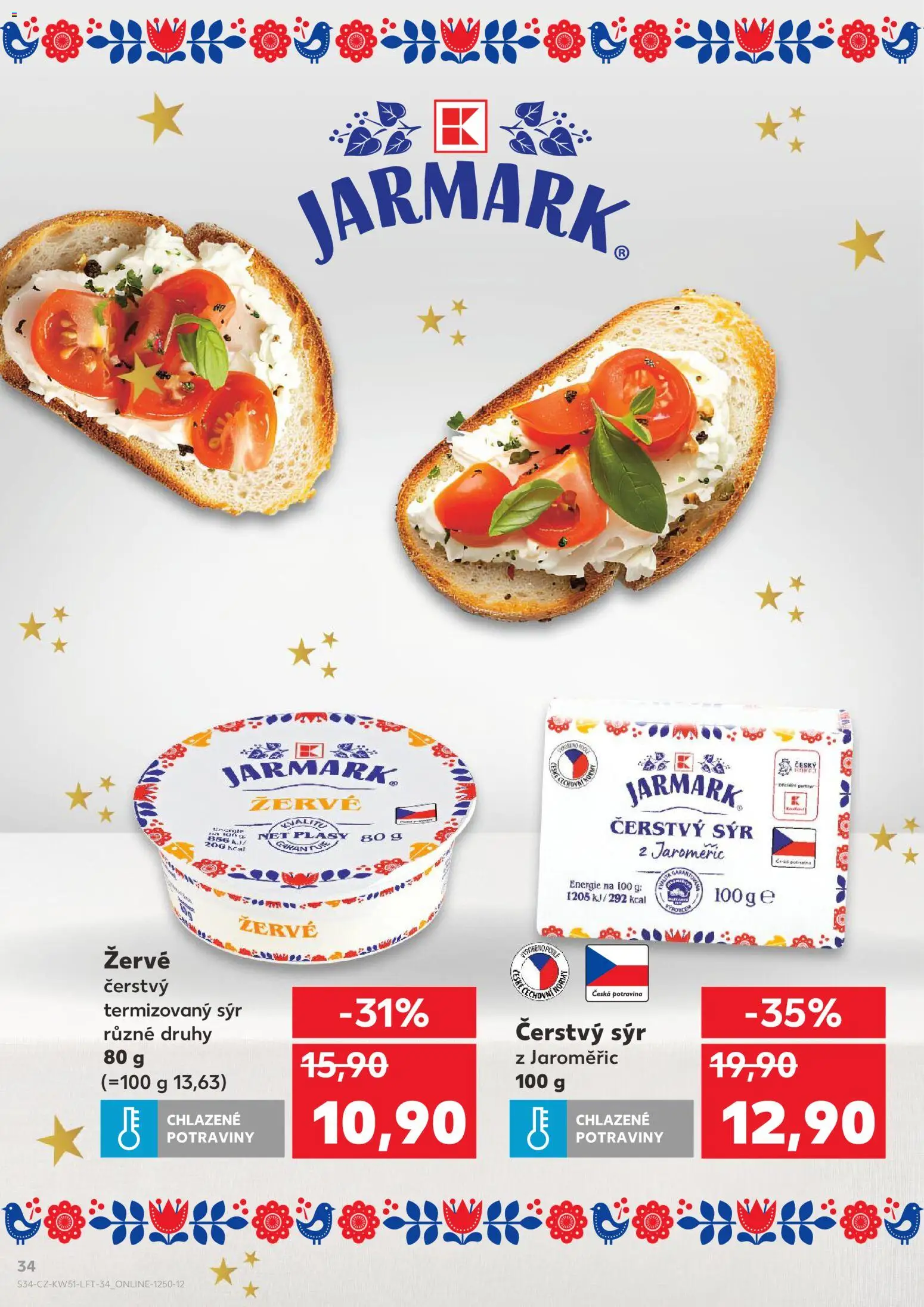 Kaufland leták - Brno od 17.12.2025 | Strana: 34 | Produkty: Sýr, Žervé, Potraviny, Čerstvý sýr