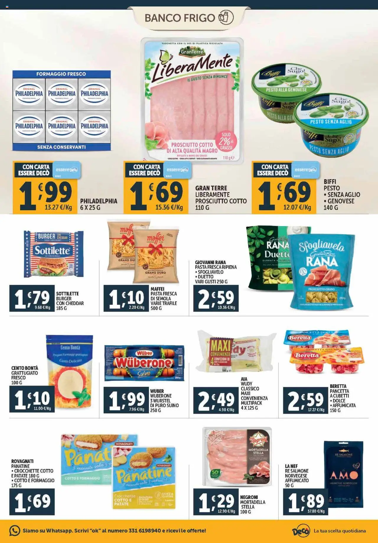 Volantino Decò del 21.08.2025 | Pagina: 9 | Prodotti: Prosciutto Cotto, Patate, Aglio, Mortadella