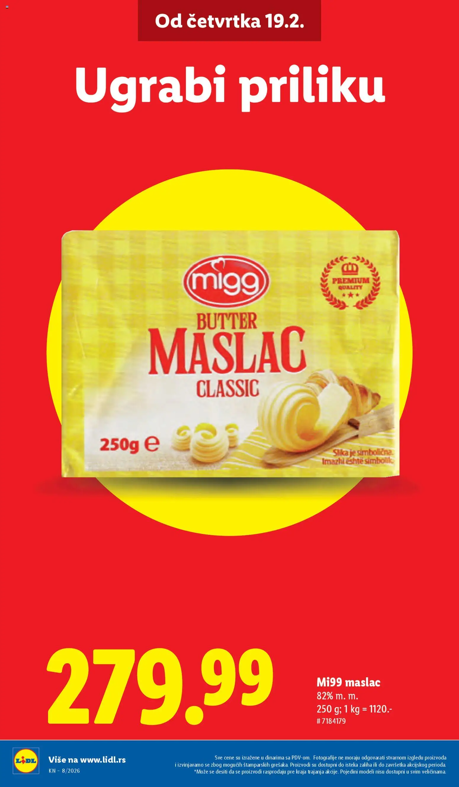 Lidl katalog - važi od 19.02.2026 | Strana: 4 | Proizvode: Maslac