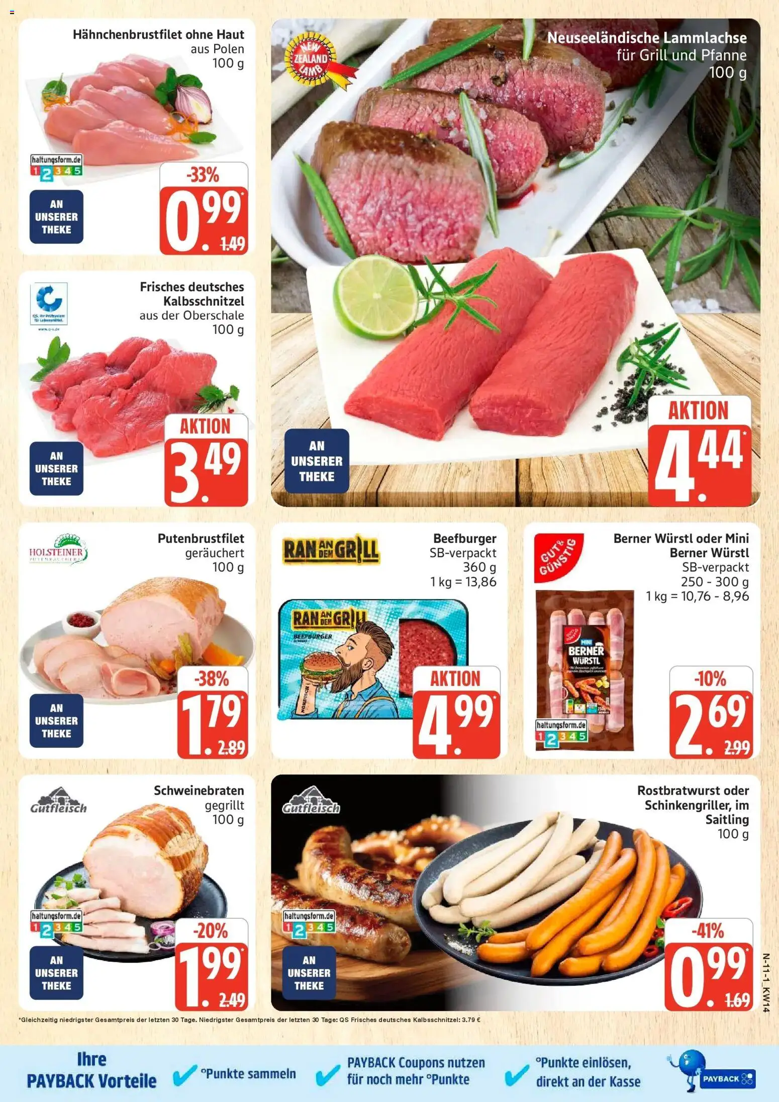 Edeka prospekt Rostock	 – gültig ab 30.03.2026 | Seite: 11 | Produkte: Grill, Theke, Würstl