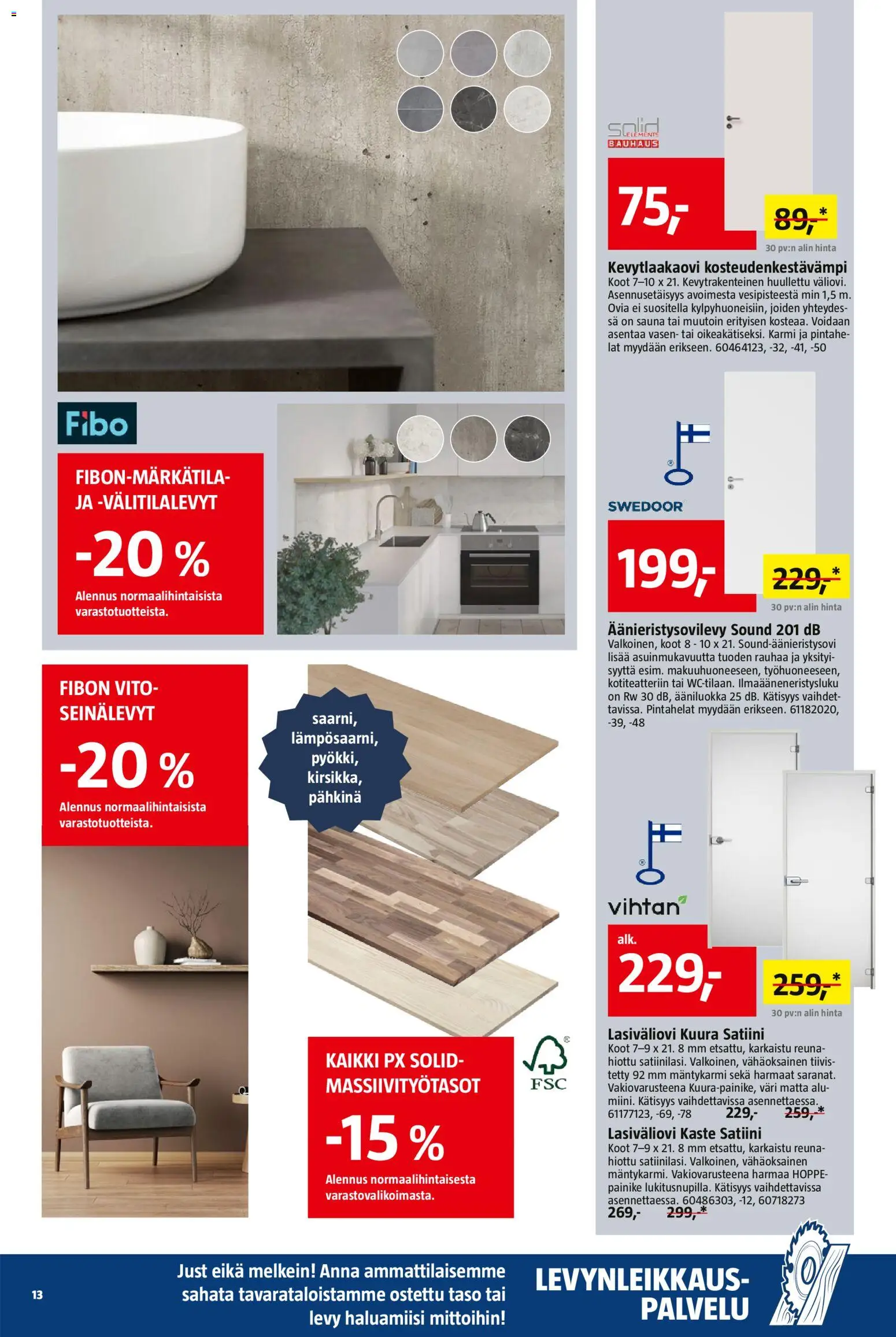 Bauhaus tarjoukset – voimassa 29.10.2025 alkaen | Sivu: 13 | Tuotteet: Levy