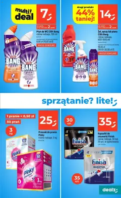 Dealz Gazetka od 24.07.2025 | Strona: 13 | Produkty: Finish, Proszek do prania, Kapsułki do zmywarki