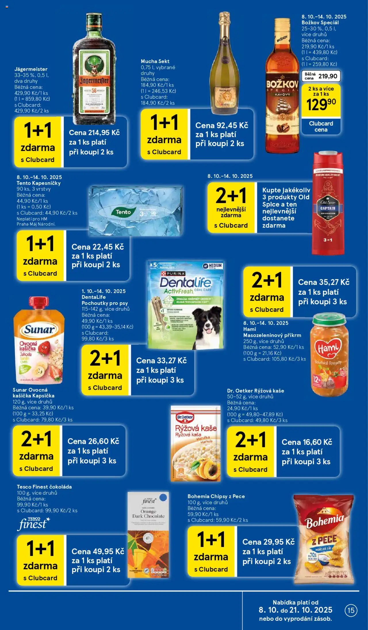 Tesco leták - Hypermarket od 08.10.2025 | Strana: 15 | Produkty: Finest, Sunar, Rýžová kaše, Kaše