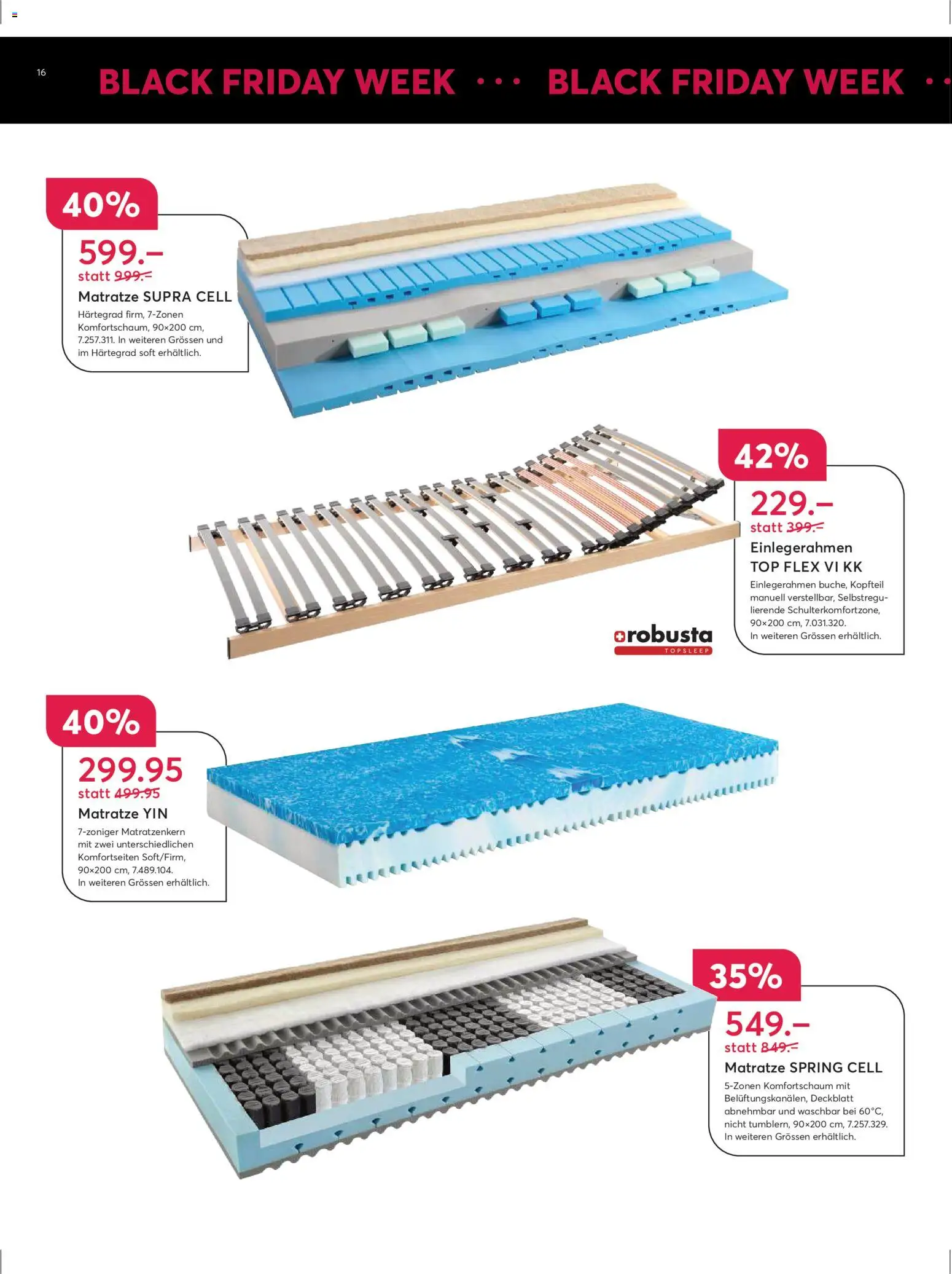 Livique - Black Friday – gültig ab 19.11.2025 | Seite: 16 | Produkte: Matratze, Top