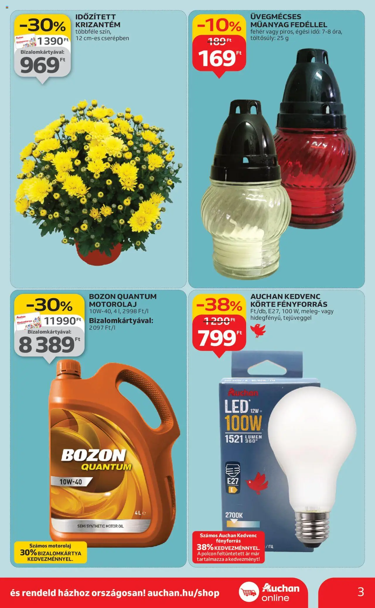 Auchan akciós ujság - amely érvényes a következő dátumtól: 24.10.2025 | Oldal: 3 | Termékek: Körte, Motorolaj