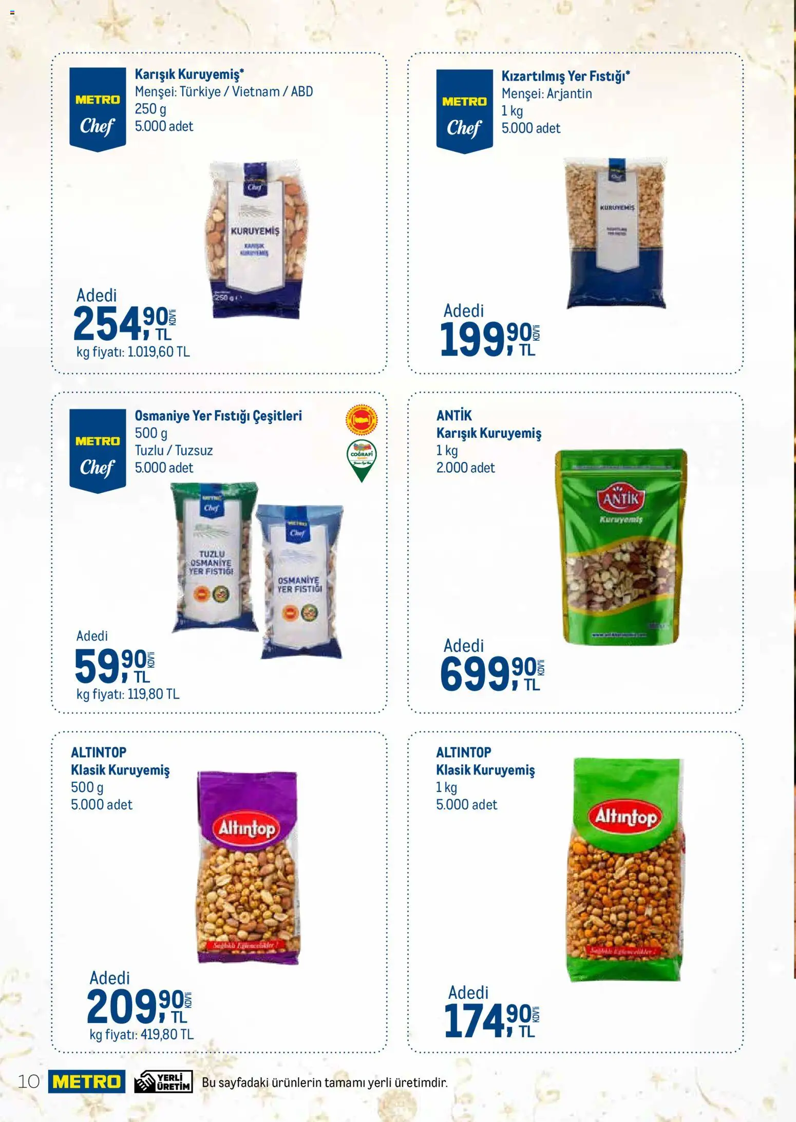 Metro - Yılbaşı Şekerleme Kataloğu - 15.12.2025 tarihinden itibaren geçerlidir | Sayfa: 10 | Ürünler: Yer fıstığı