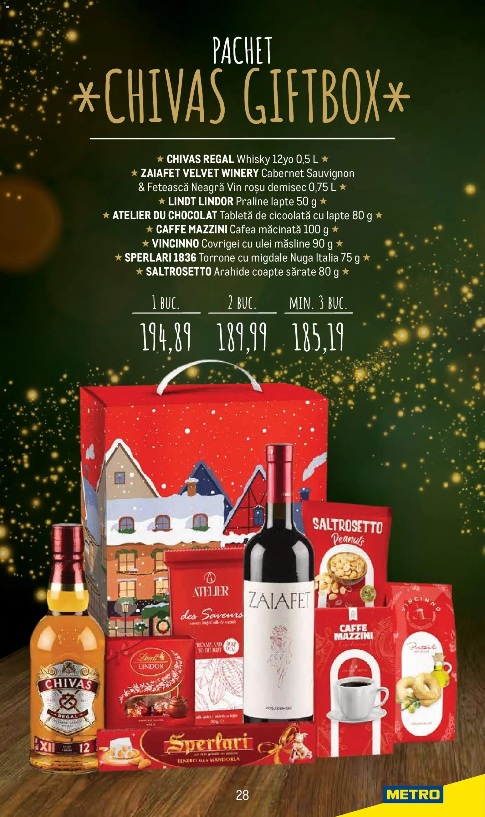 Noul catalog Metro – valabil de la 24.11.2025 | Pagină: 28 | Produse: Arahide, Covrigei, Praline, Lapte