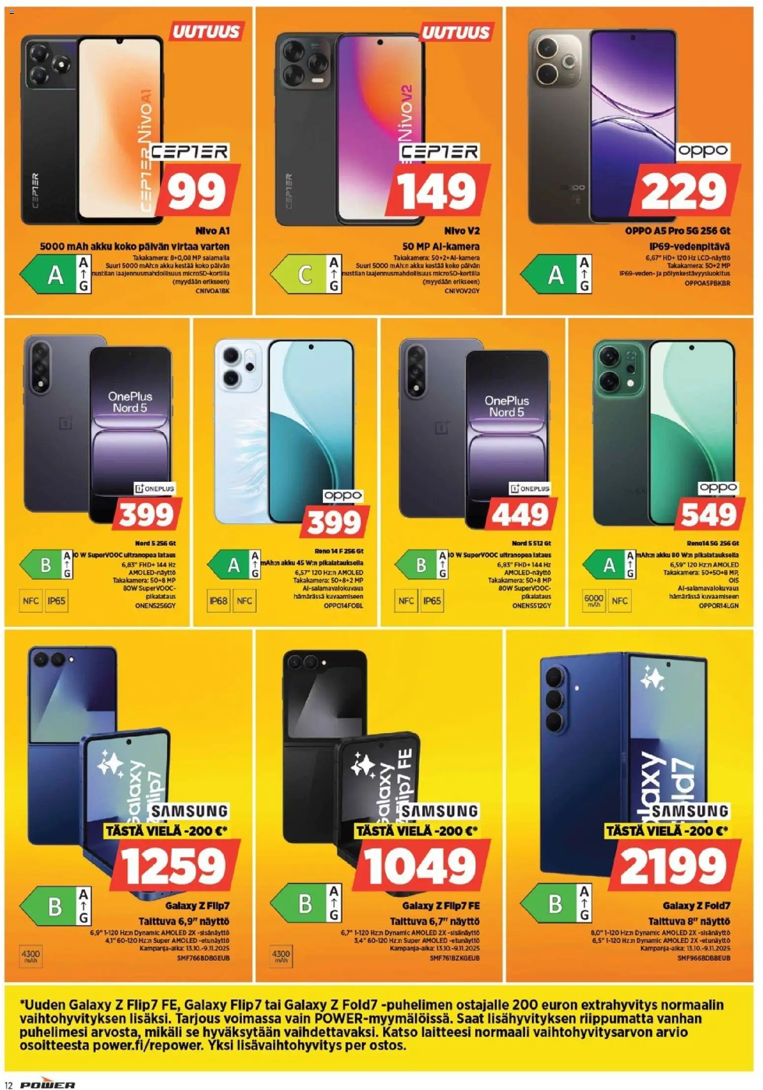 Power tarjoukset – voimassa 03.11.2025 alkaen | Sivu: 12 | Tuotteet: Akku, Näyttö, Kamera