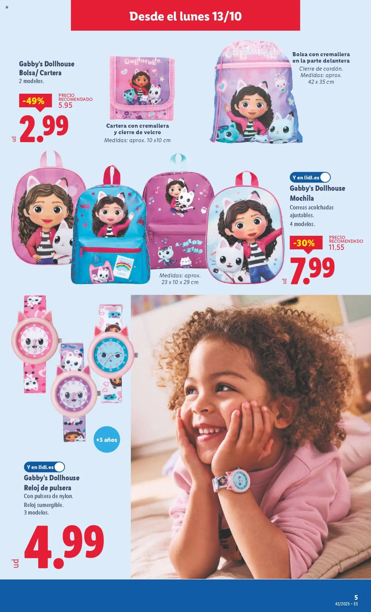 Lidl catálogo de bazar BCN │ válido desde el 13.10.2025 | Página: 9 | Productos: Mochila, Reloj, Bolsa