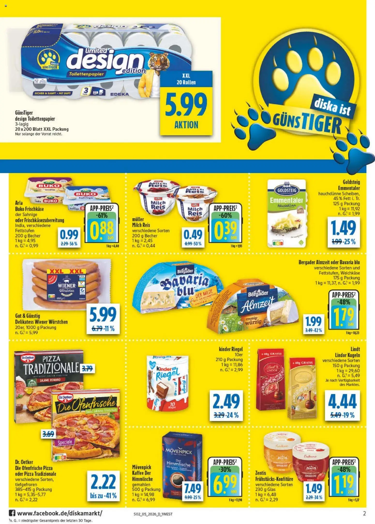 Diska - Diska Angebote Bayern KW05 – gültig ab 26.01.2025 | Seite: 2 | Produkte: Duft, Kinder riegel, Ofenfrische, Reis