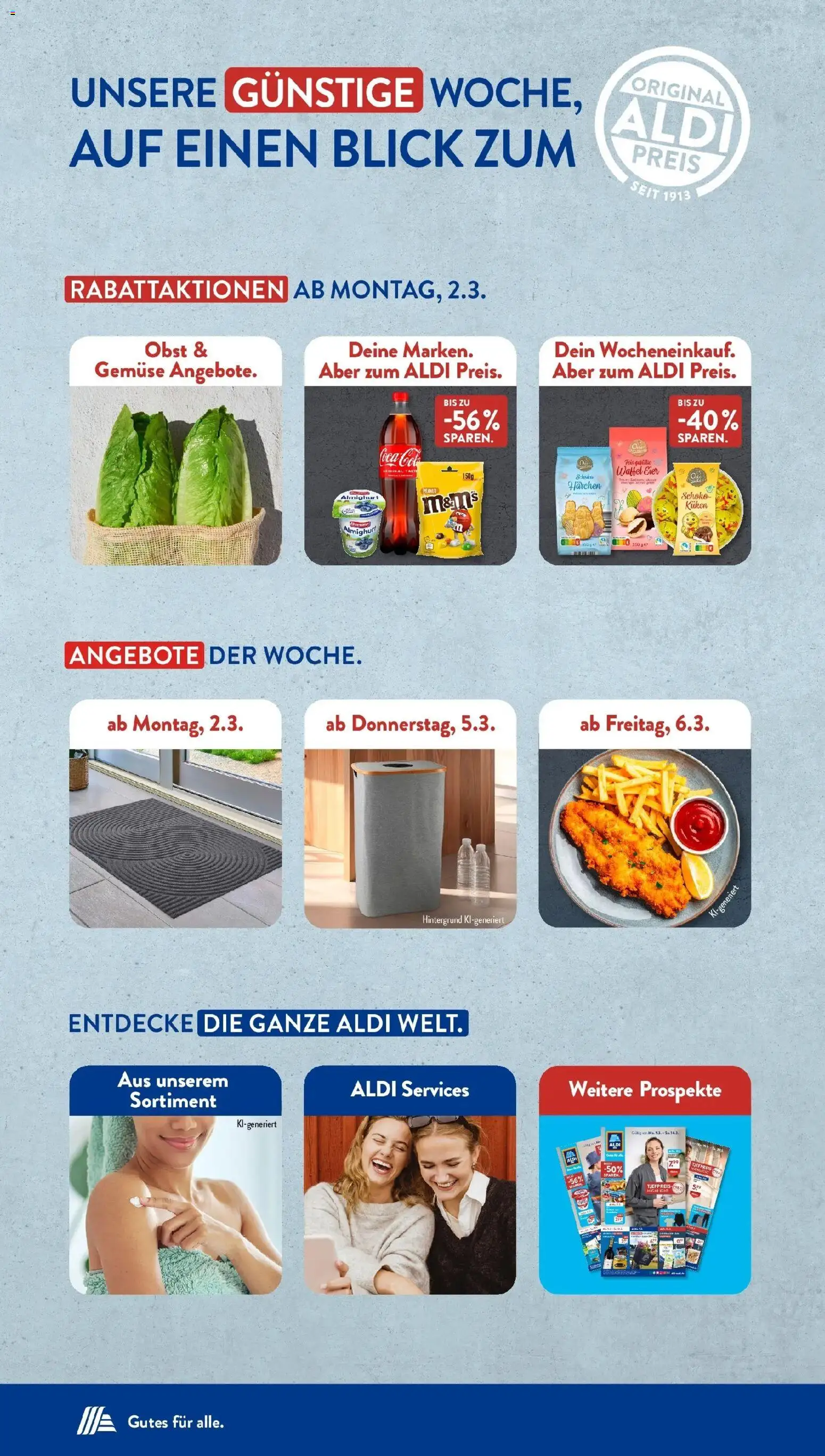 Aldi Süd Wochenangebote – gültig ab 02.03.2026 | Seite: 2 | Produkte: Cola, Eier, Gemüse, Obst