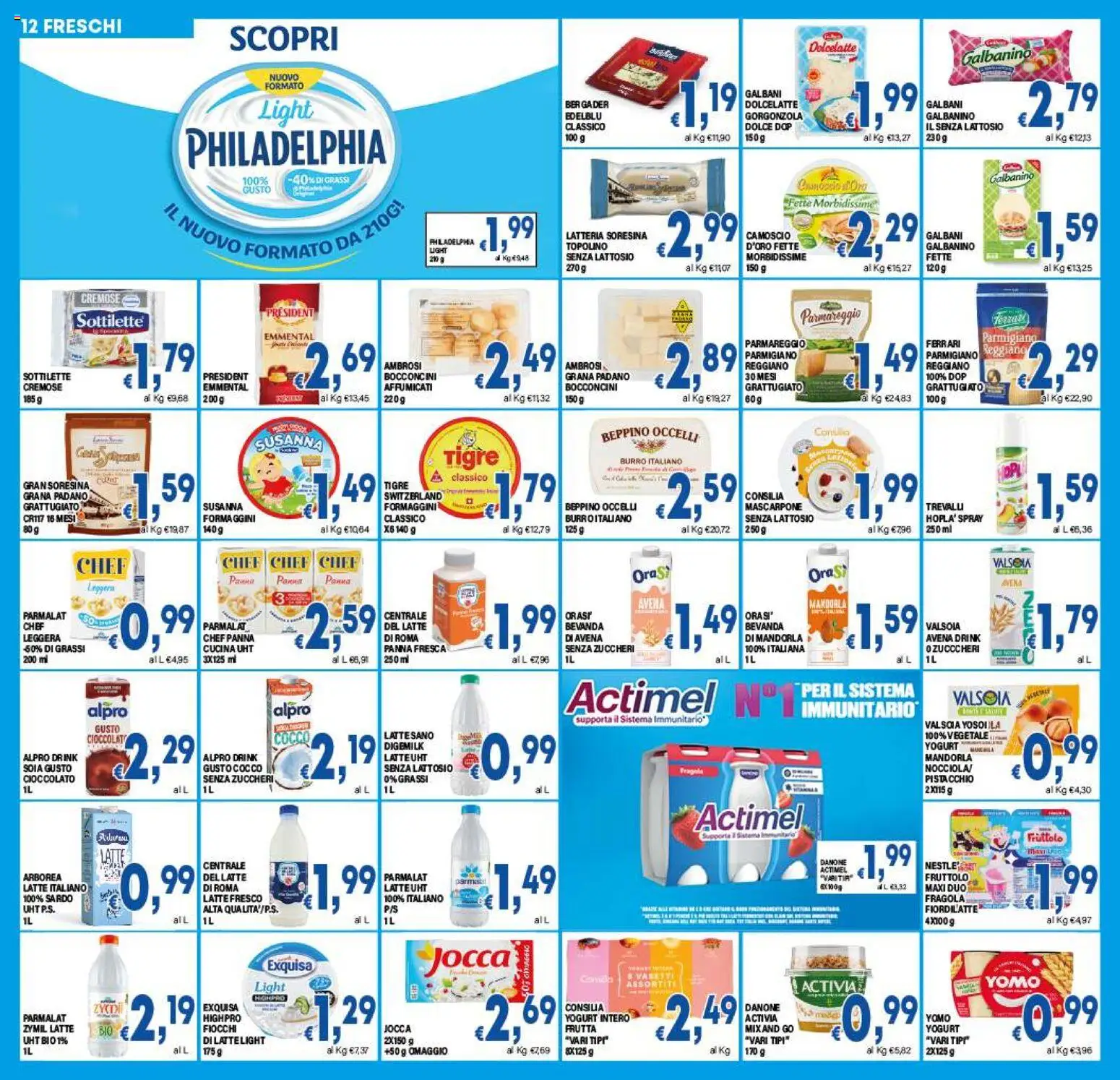 Volantino DEM del 27.11.2025 | Pagina: 12 | Prodotti: Fiocchi, Frutta, Grana Padano, Parmigiano reggiano