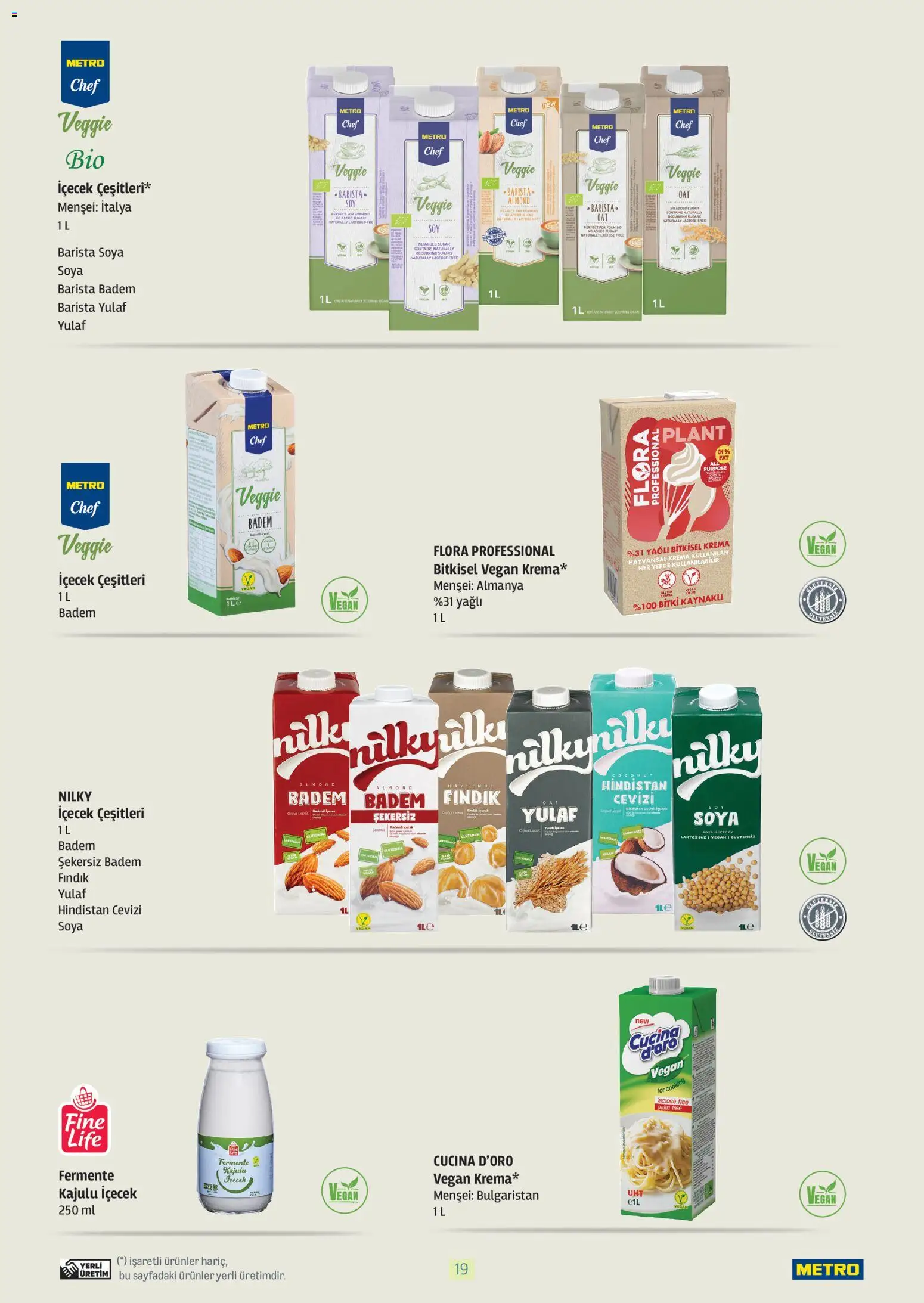 Metro - Bitki Bazlı ve Vegan 2025 - 21.10.2025 tarihinden itibaren geçerlidir | Sayfa: 19 | Ürünler: Hindistan Cevizi, Fındık, Badem, Yulaf