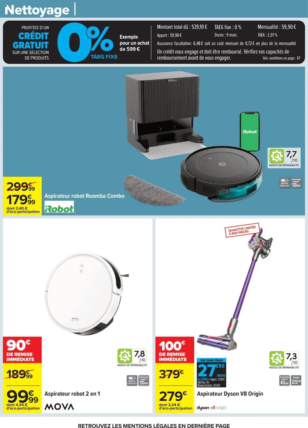  | Page: 49 | Produits: Poids, Aspirateur, Robot, Aspirateur robot