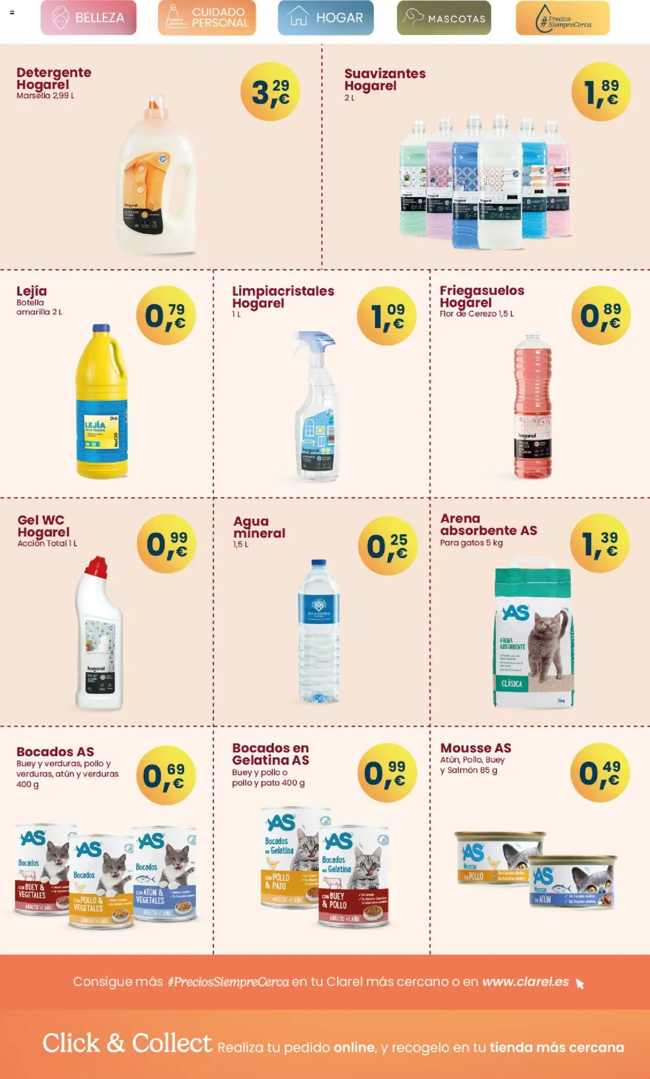 Clarel - folleto │ válido desde el 10.09.2025 | Página: 15 | Productos: Limpiacristales, Mousse, Detergente, Agua mineral