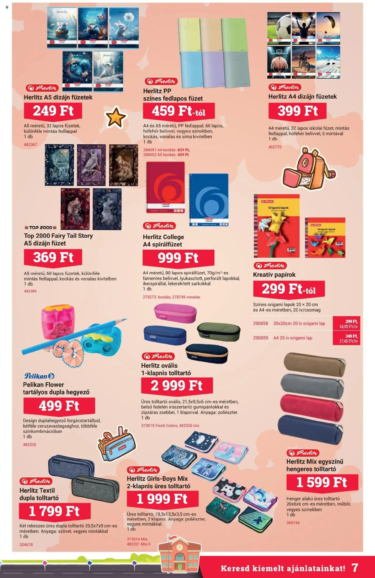 Office Depot akciós ujság - amely érvényes a következő dátumtól: 12.08.2025 | Oldal: 7 | Termékek: Tolltartó
