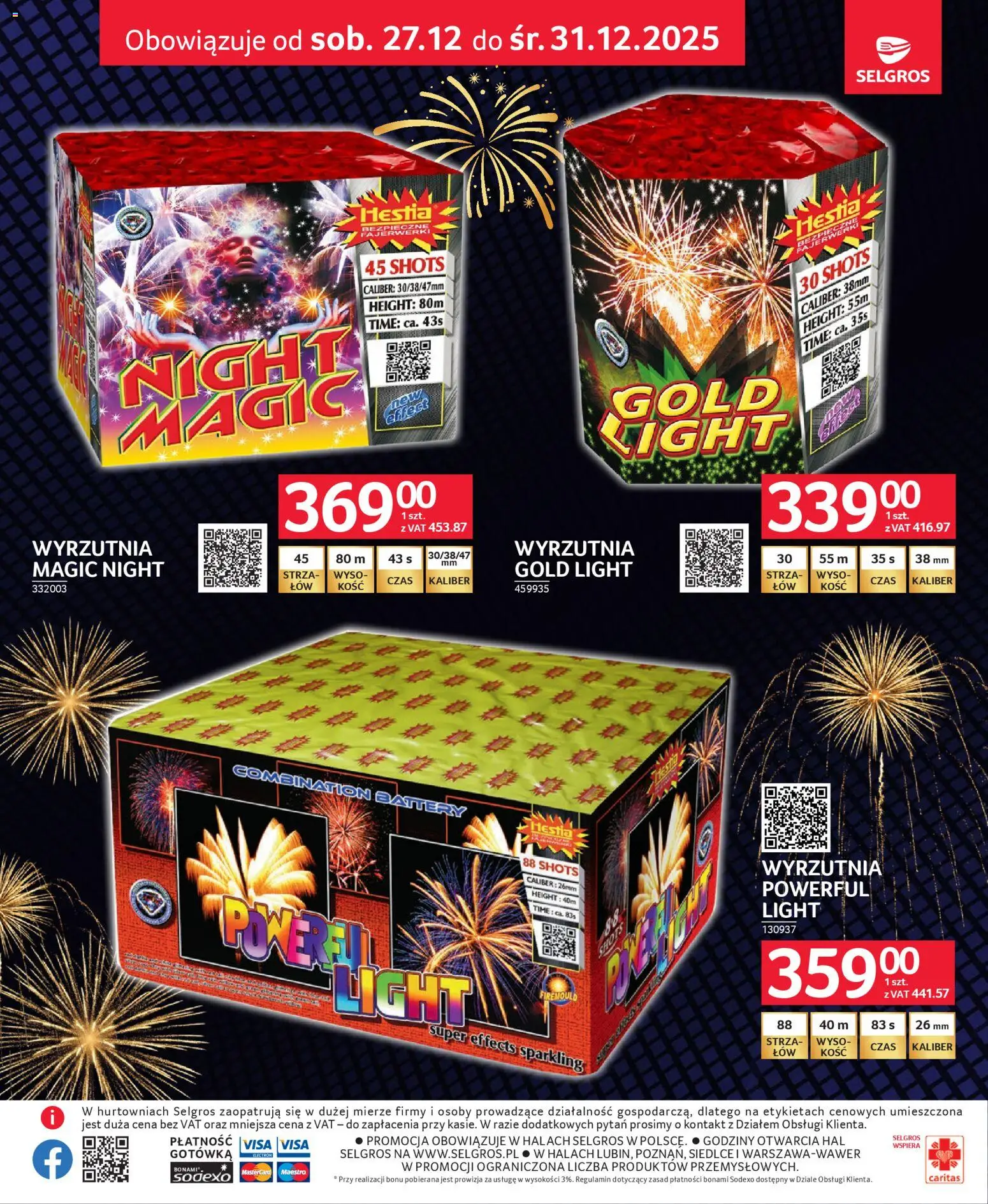 Selgros cash&carry Gazetka - Sylwester Pełen Emocji od 27.12.2025 | Strona: 3 | Produkty: Wyrzutnia