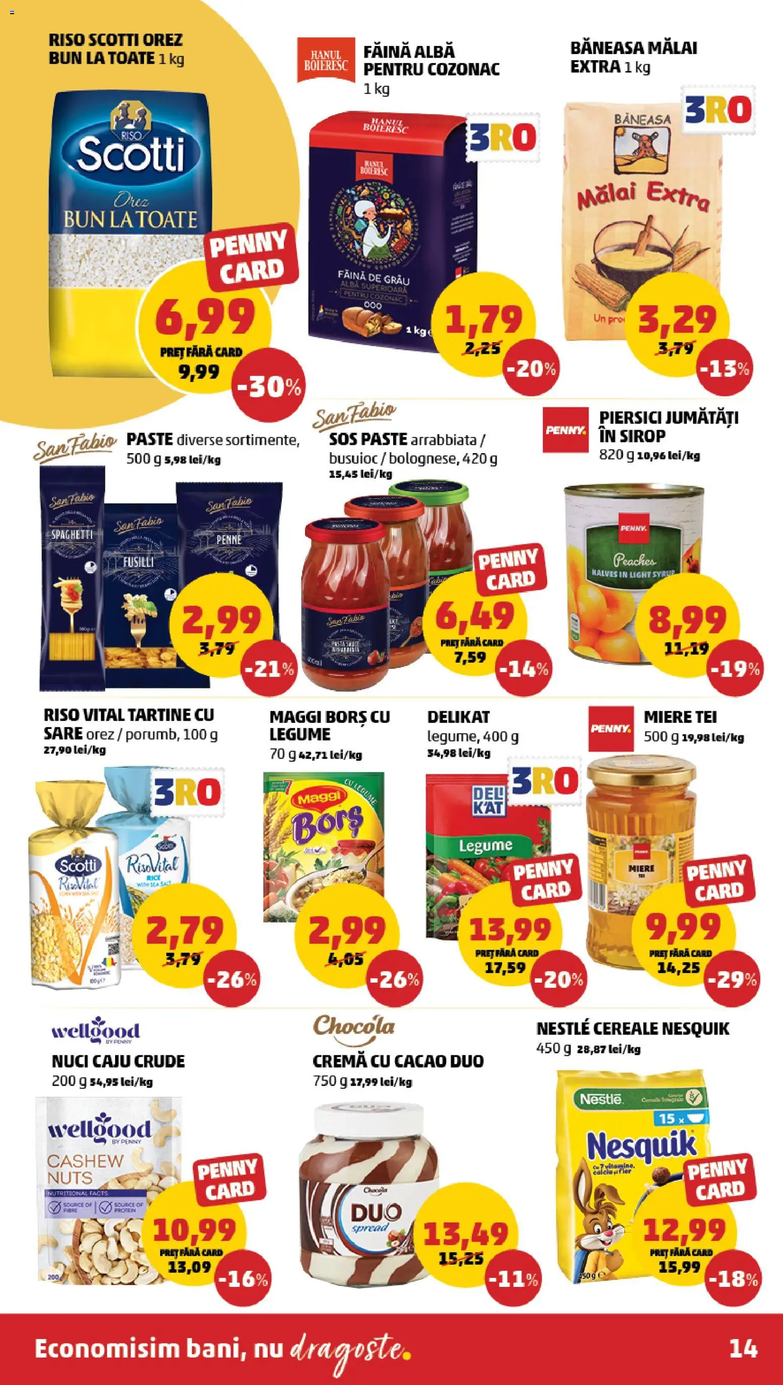 Noul catalog PENNY – valabil de la 12.11.2025 | Pagină: 14 | Produse: Făină, Orez, Paste, Nuci