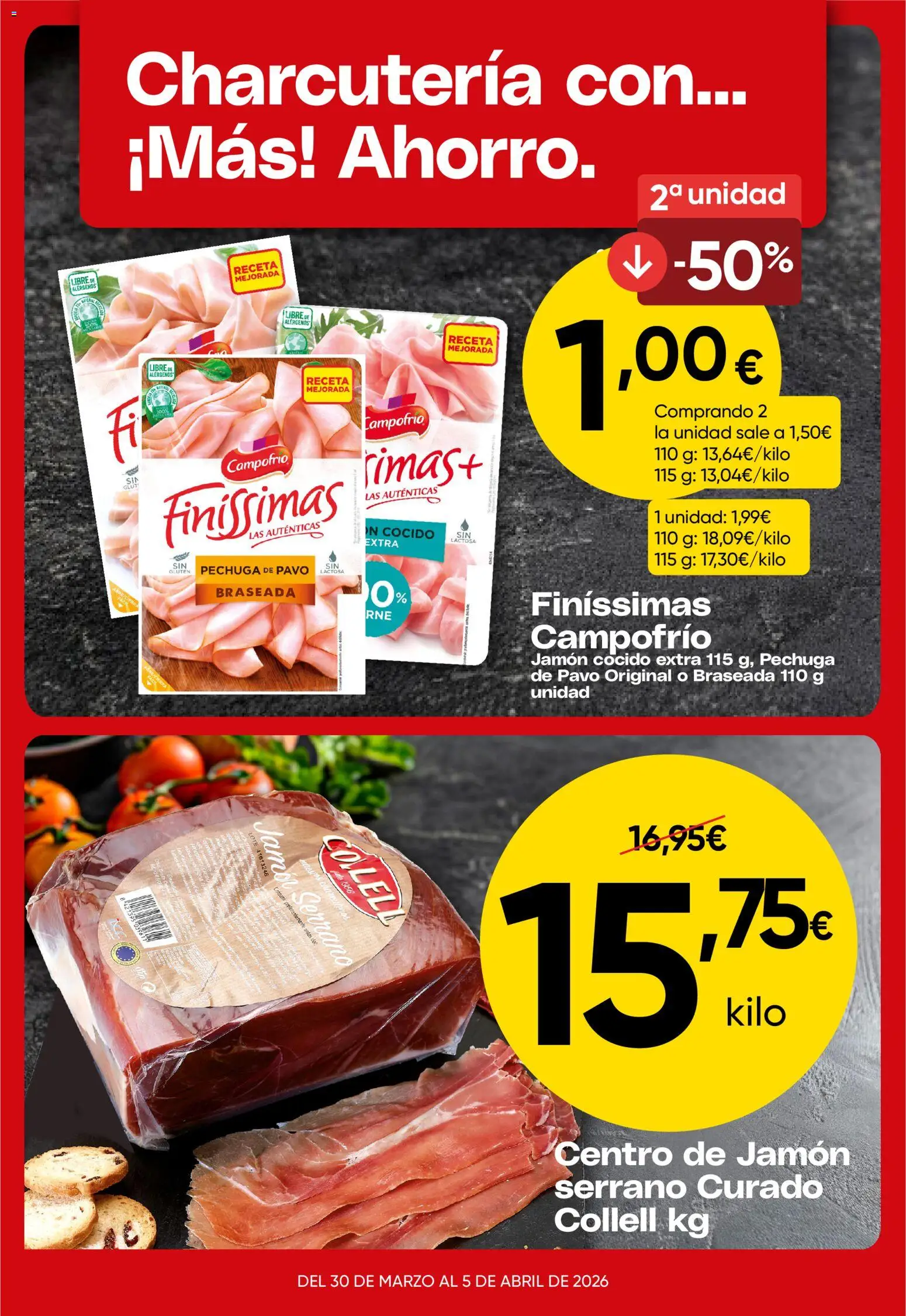 Froiz Oferta semanal │ válido desde el 30.03.2026 | Página: 3 | Productos: Jamón serrano, Jamón, Jamón cocido