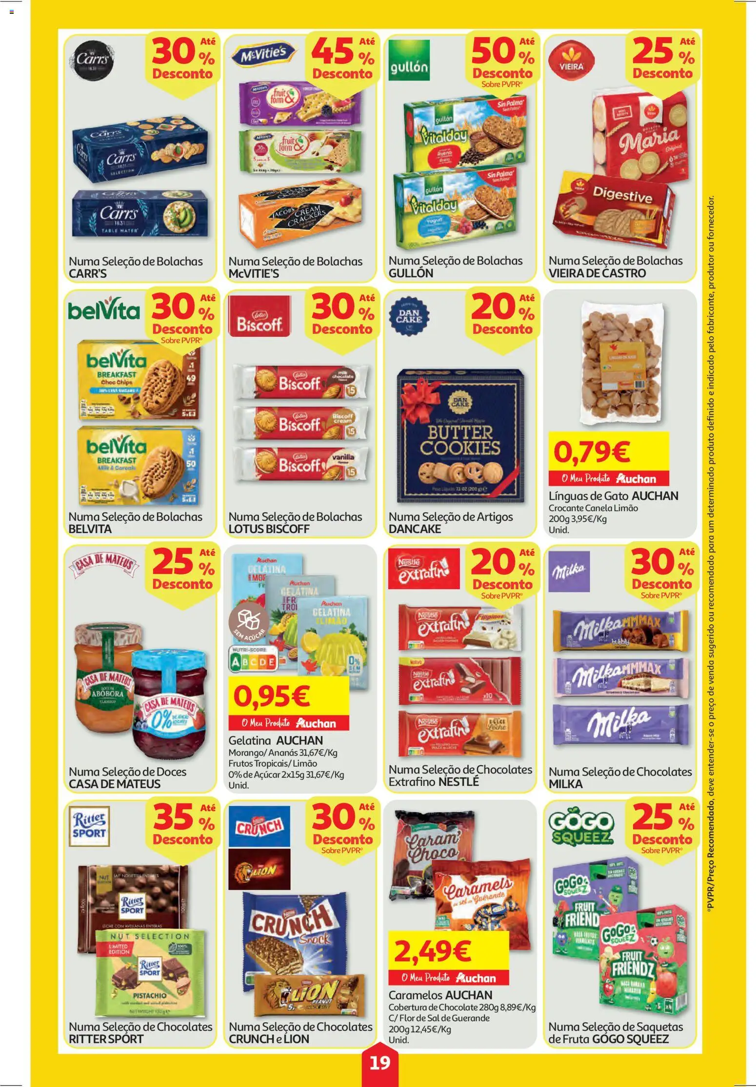 Auchan folheto │ válido de 15.01.2026 | Página: 19 | Produtos: Gelatina, Bolachas, Sal, Abóbora