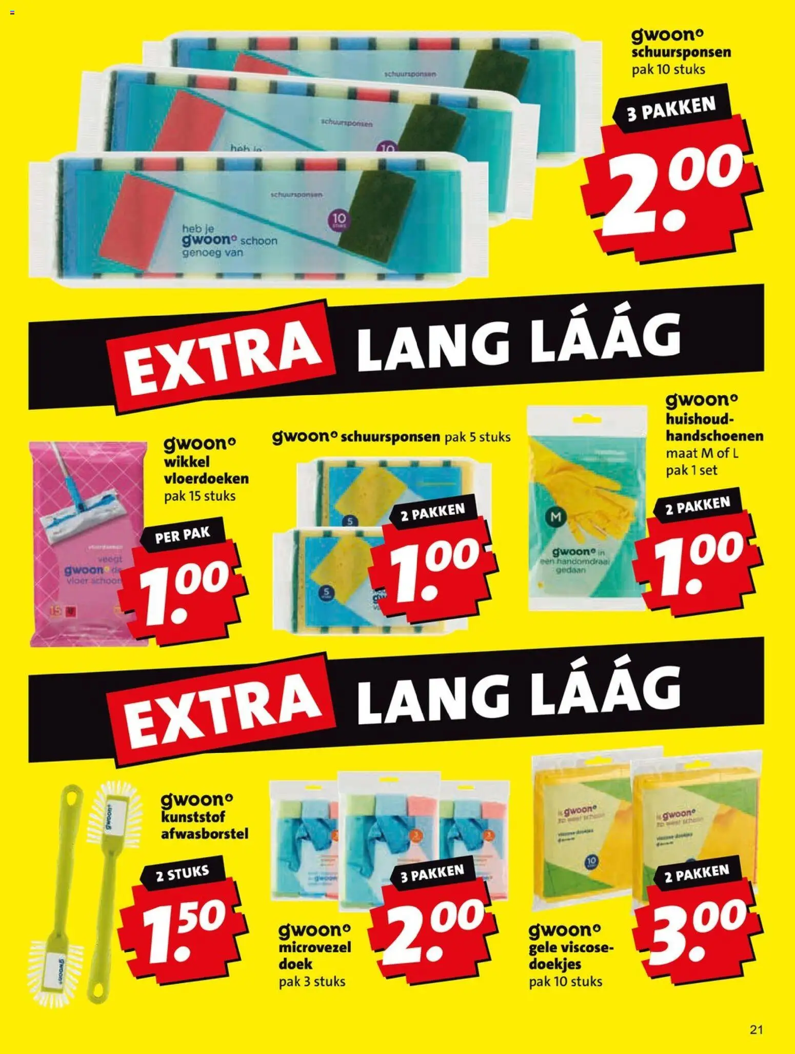 {H1} | Pagina: 21 | Producten: Ostyalap, Handschoenen, La