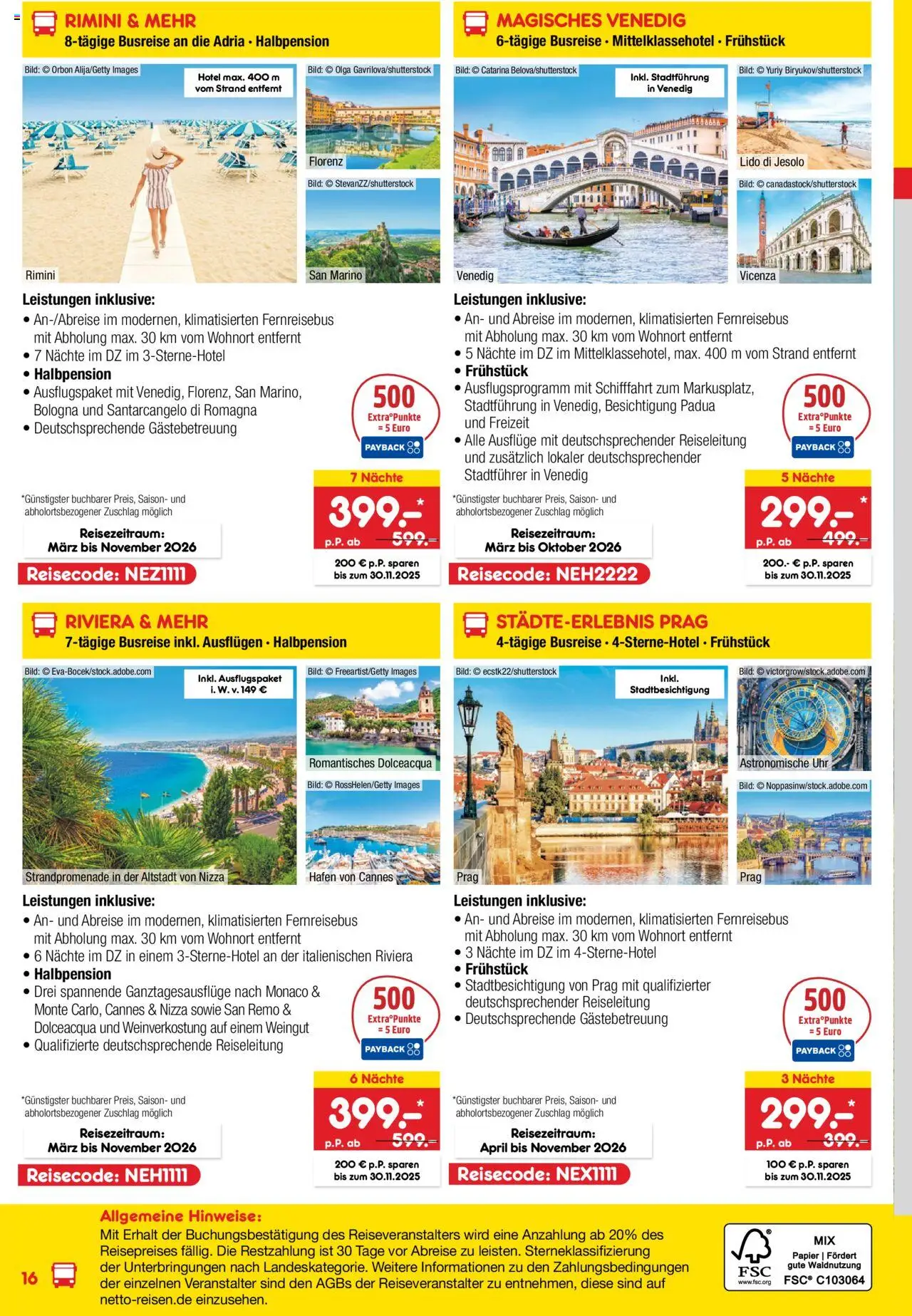 Netto Reisen Reise-Sonderangebote – gültig ab 09.10.2025 | Seite: 16 | Produkte: Uhr