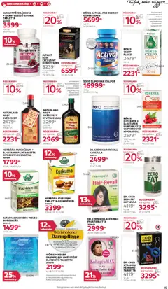 Rossmann akciós ujság - amely érvényes a következő dátumtól: 30.06.2025 | Oldal: 17 | Termékek: Béres csepp, Kurkuma, Bor, Multivitamin