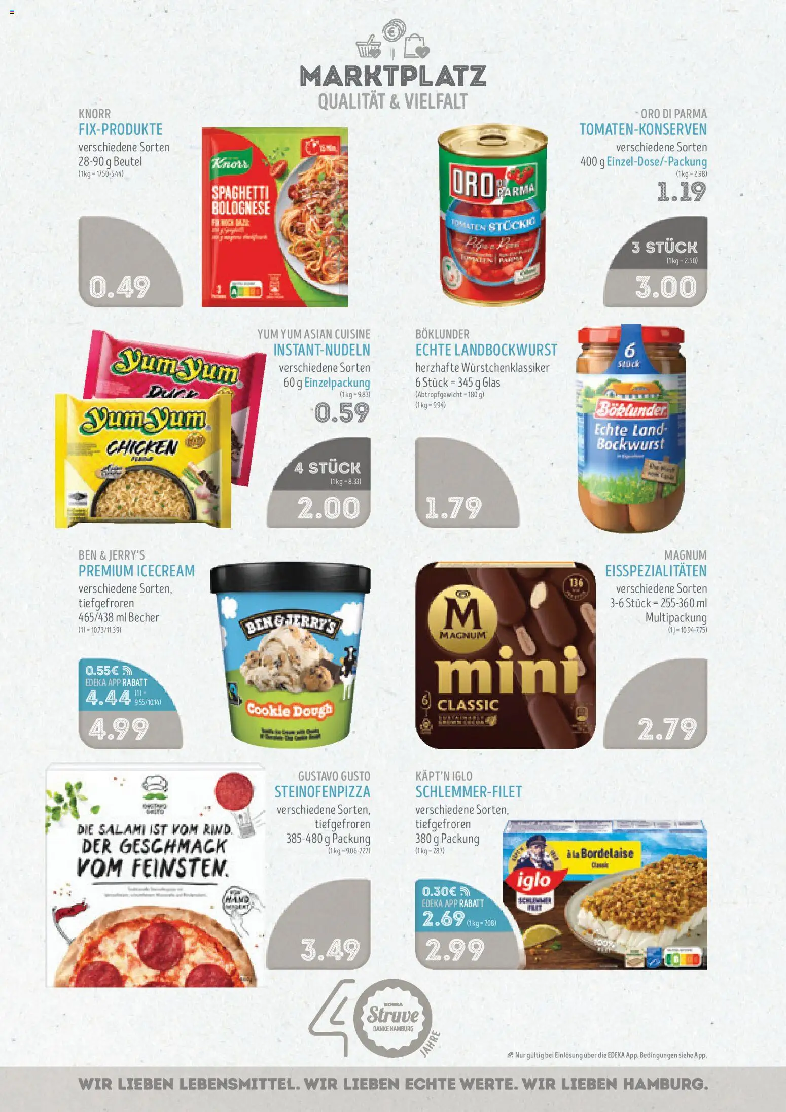 Edeka Struve Prospekt 	 – gültig ab 19.01.2026 | Seite: 13 | Produkte: Tomaten, Knorr, Oro di parma, Salami
