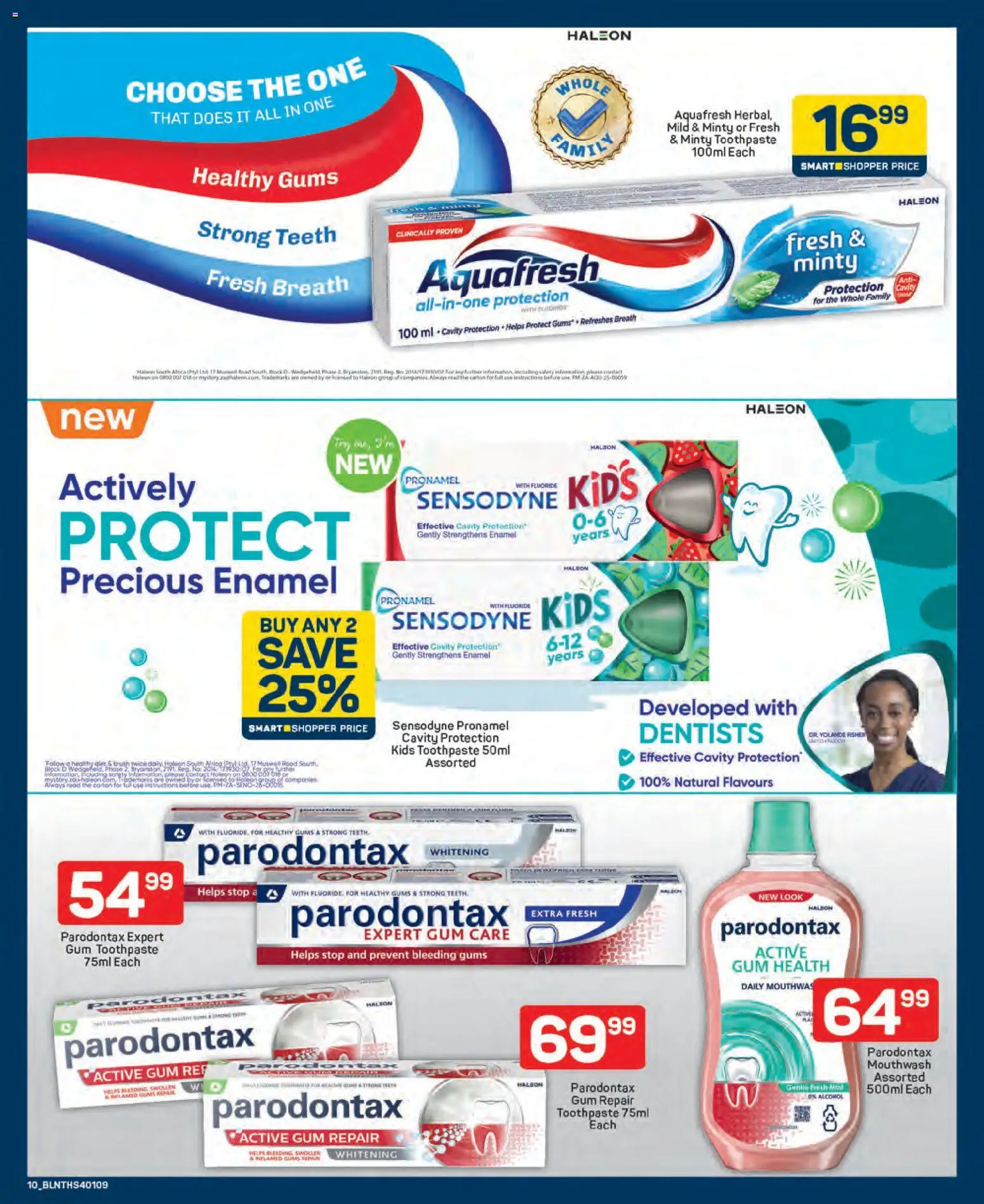 New Pick n Pay catalogue – valid from 25.03.2026 | Page: 10 | Products: Enamel, Toothpaste, Mouthwash