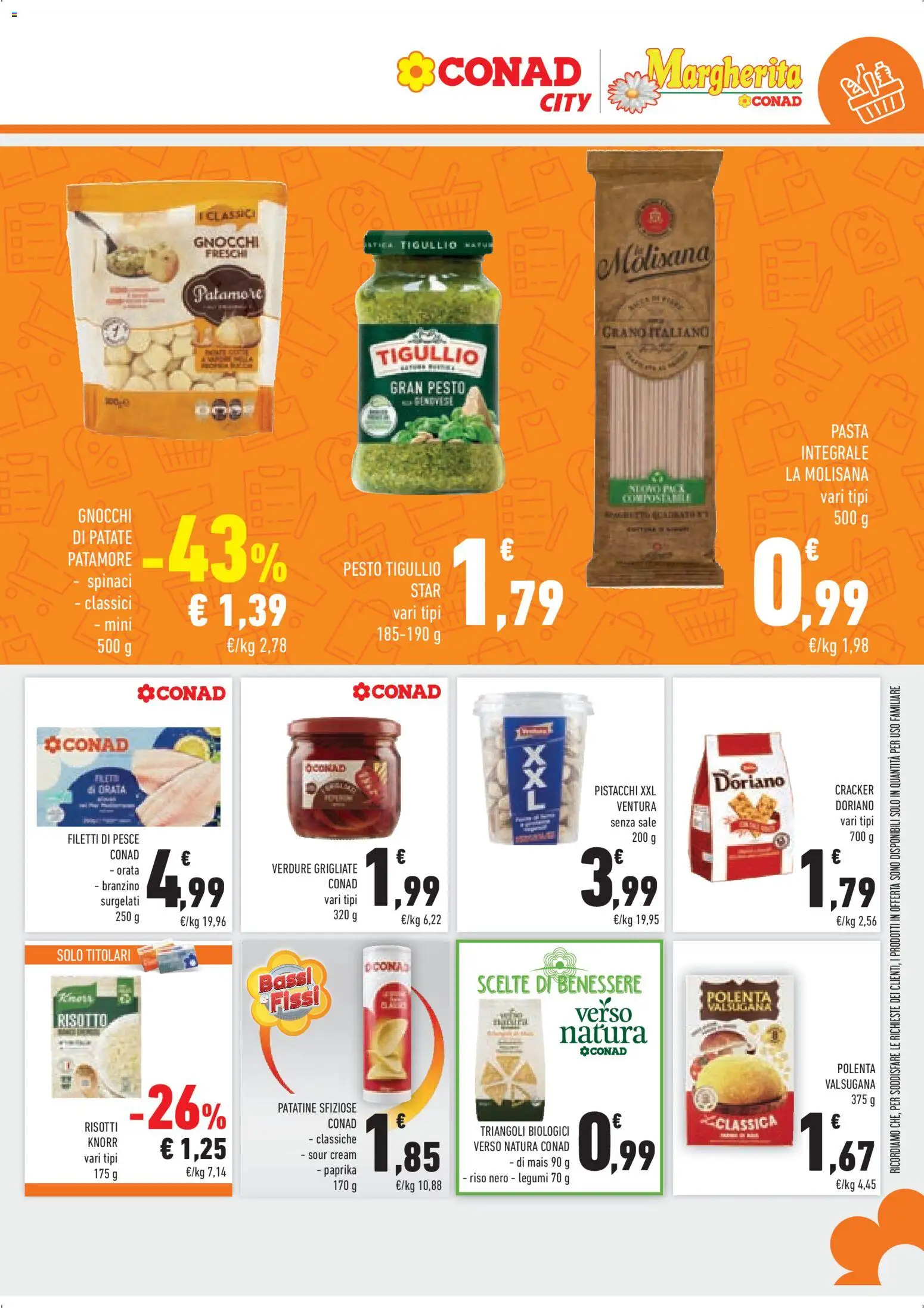 Volantino Conad del 29.01.2026 | Pagina: 7 | Prodotti: Legumi, Patate, Pasta, Crackers