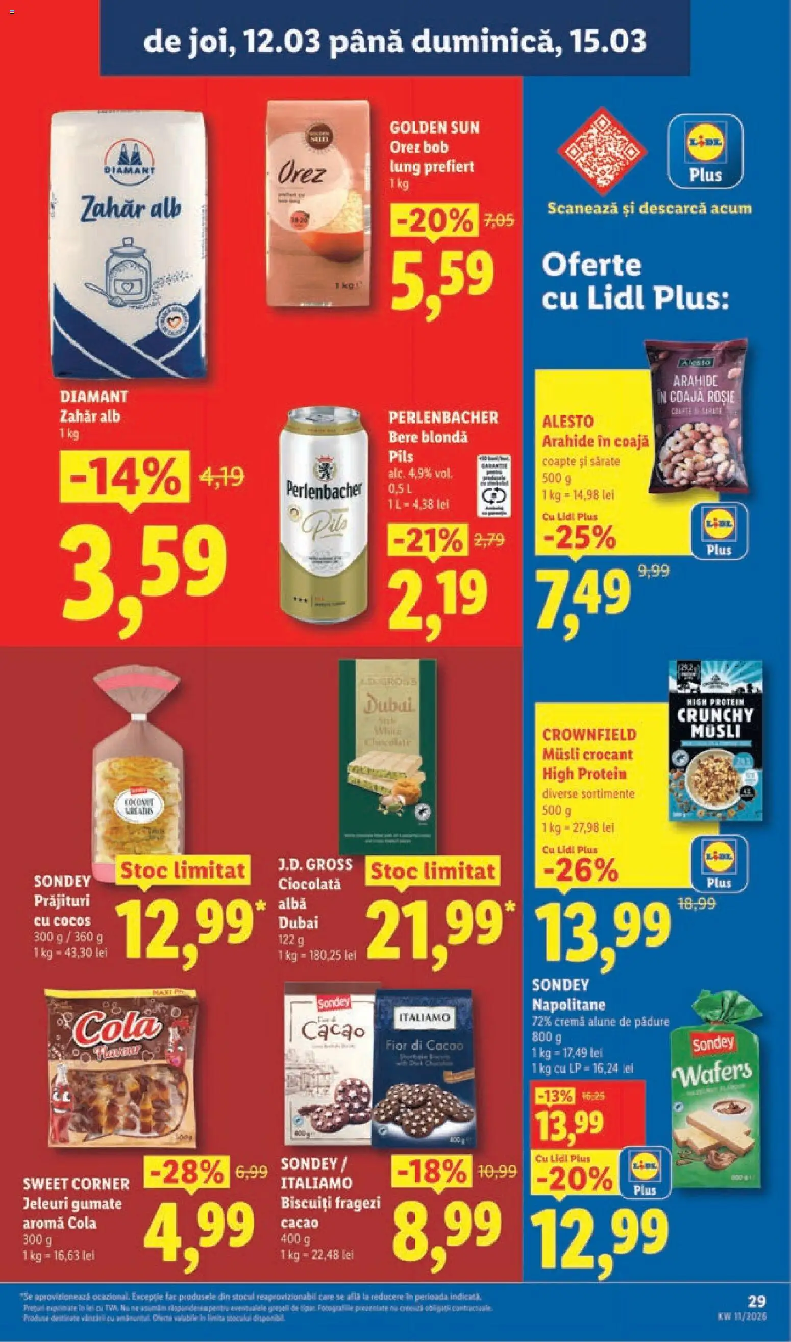 Noul catalog Lidl – valabil de la 09.03.2026 | Pagină: 29 | Produse: Alune, Vin, Kanca, Jeleuri