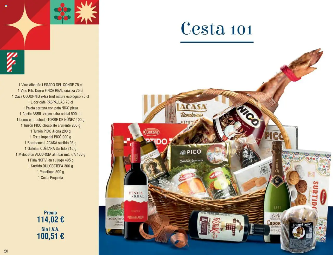 Froiz Catálogo Lotes y Cestas │ válido desde el 16.10.2025 | Página: 20 | Productos: Aceite, Chocolate, Piña, Galletas